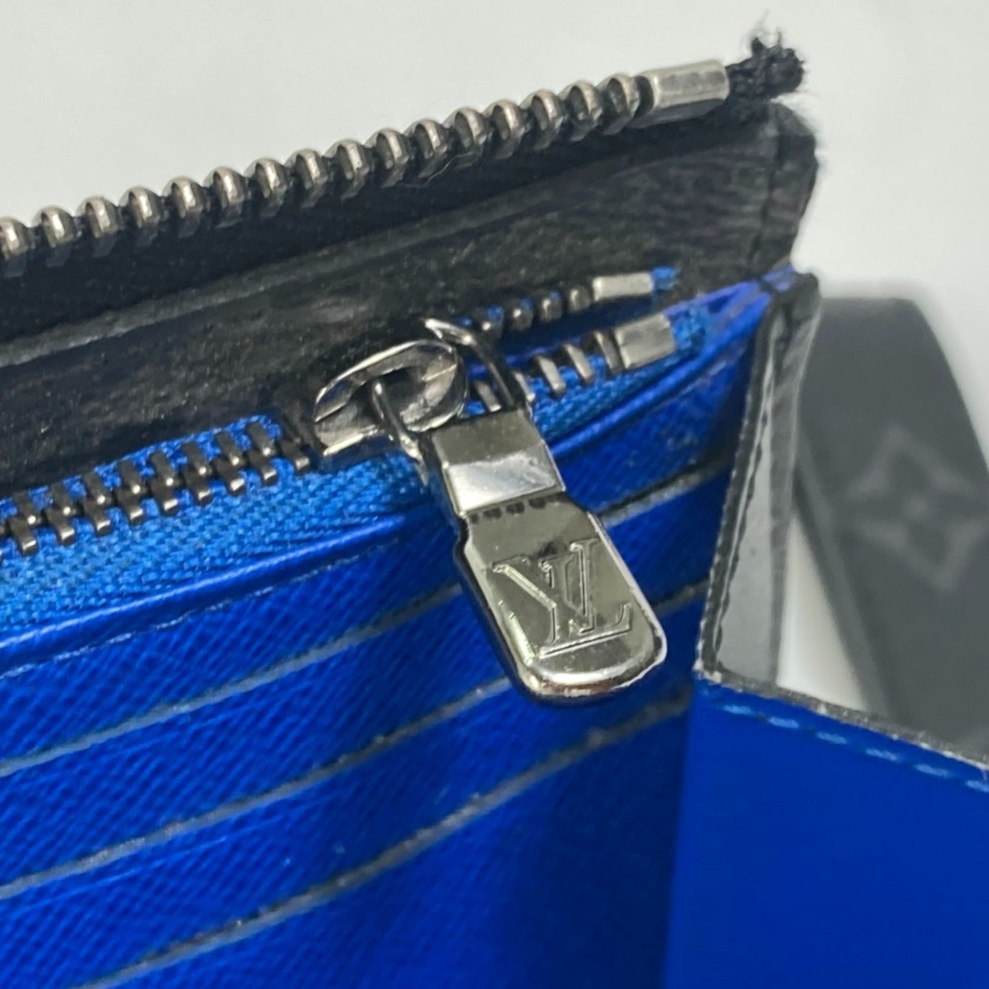 Louis Vuitton Monogram Eclipse Black Blue Monogram Eclipse Long Wallet