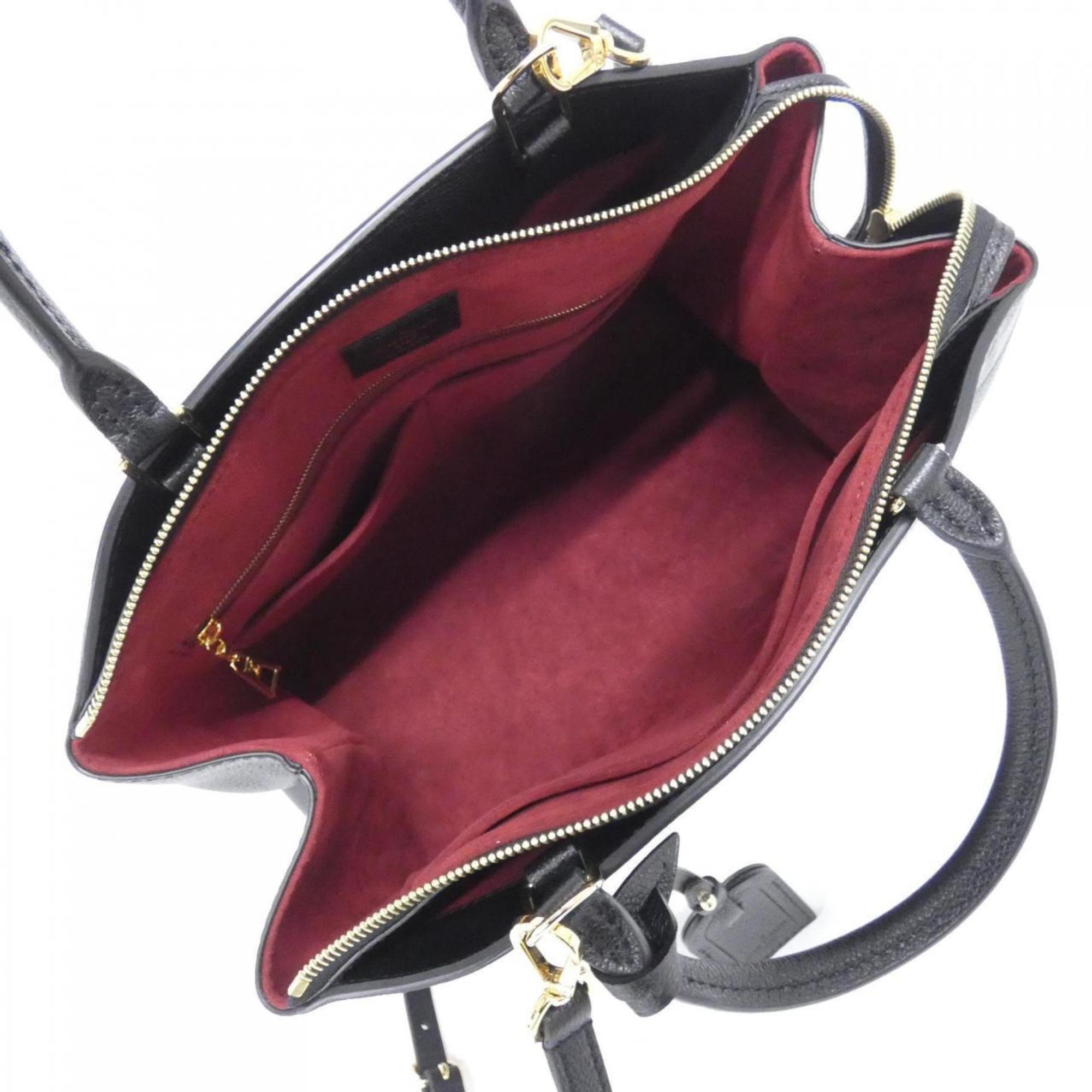 Louis Vuitton Black Leather Handbag