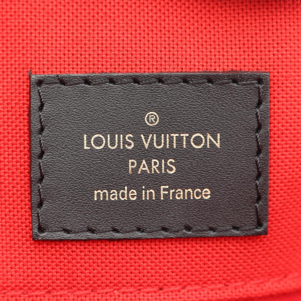 Louis Vuitton Beige Brown Coated Canvas Tote Bag