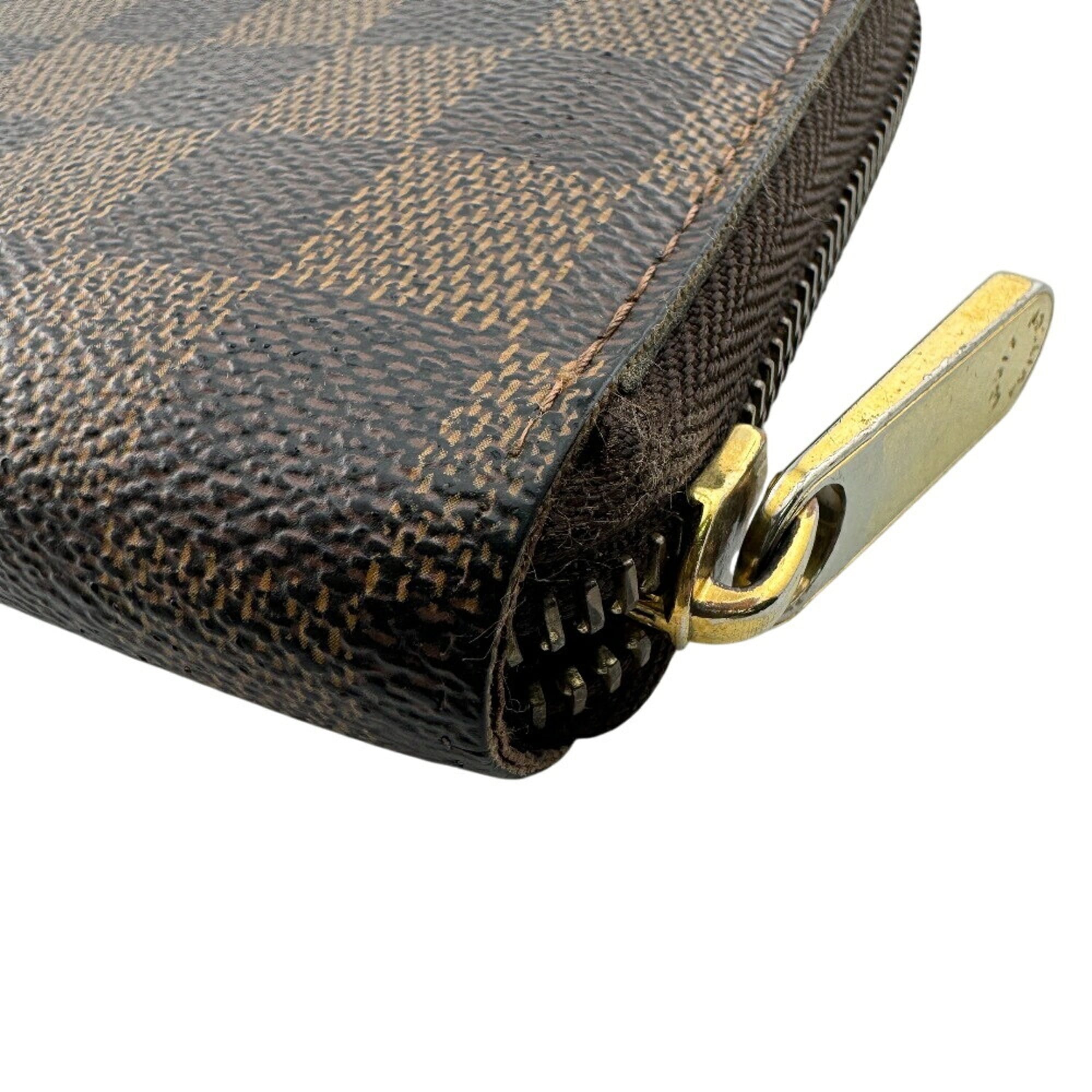 Louis Vuitton Damier Brown Leather Long Wallet