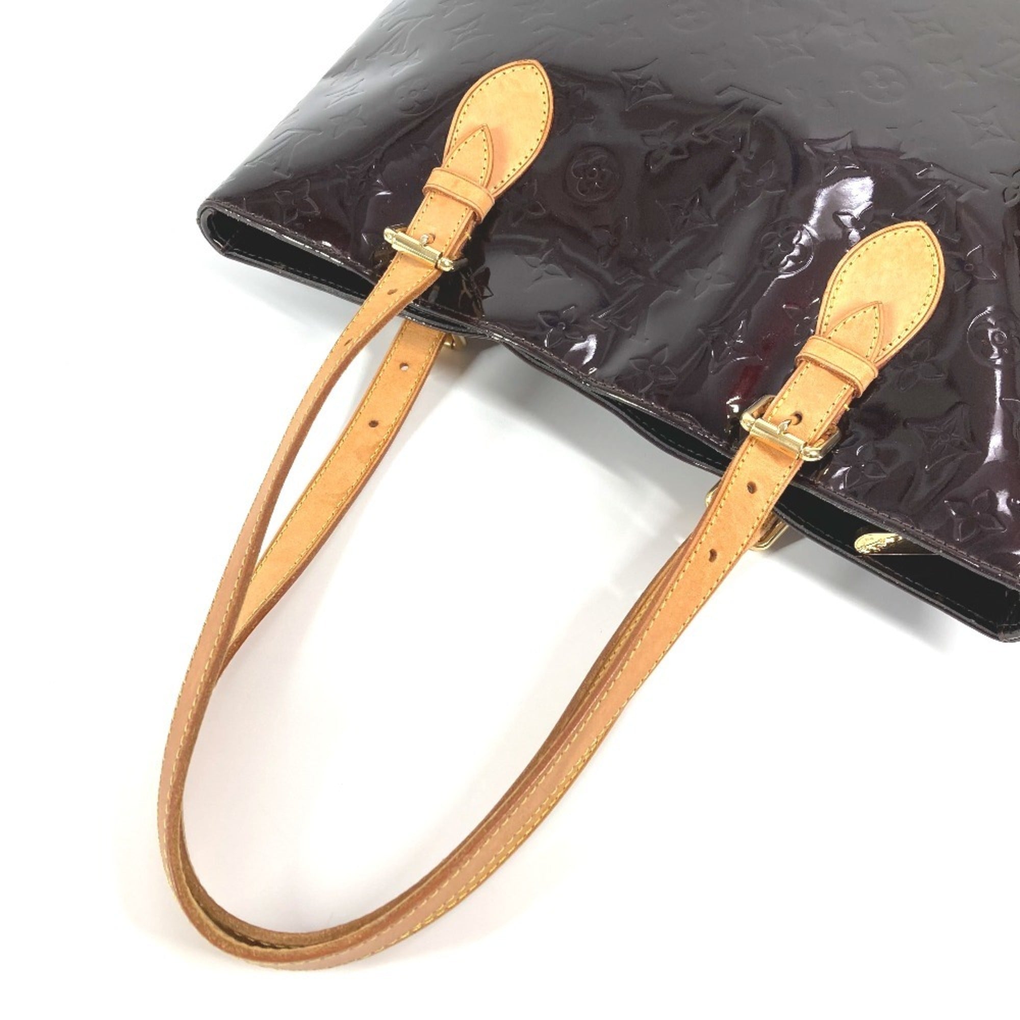 Louis Vuitton Amarante Purple Monogram Vernis Canvas Shoulder Bag Tote Bag