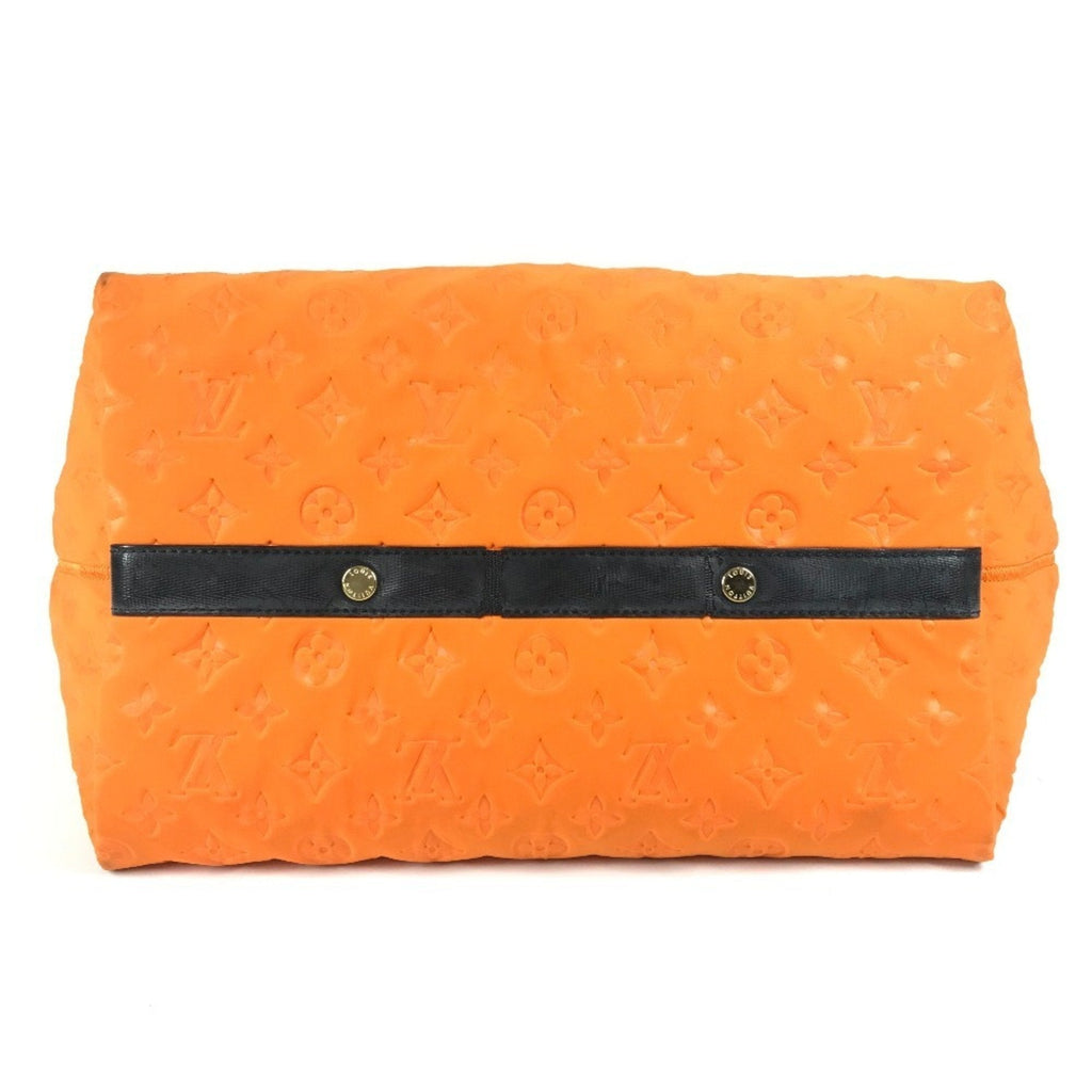 Louis Vuitton Orange Microfiber Shoulder Bag Tote Bag