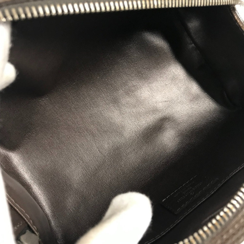 Louis Vuitton Brown Grizzly Taiga Leather Pouch