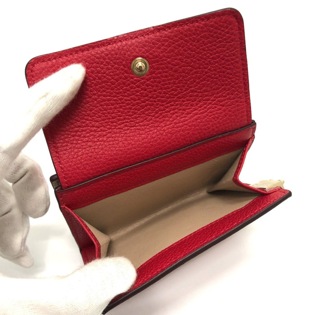 Chloé Red Leather Wallet (Bi-Fold) (Pre-Owned)
