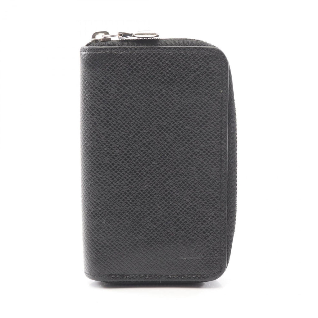 Louis Vuitton Black Taiga Leather Coin Purse/Coin Case