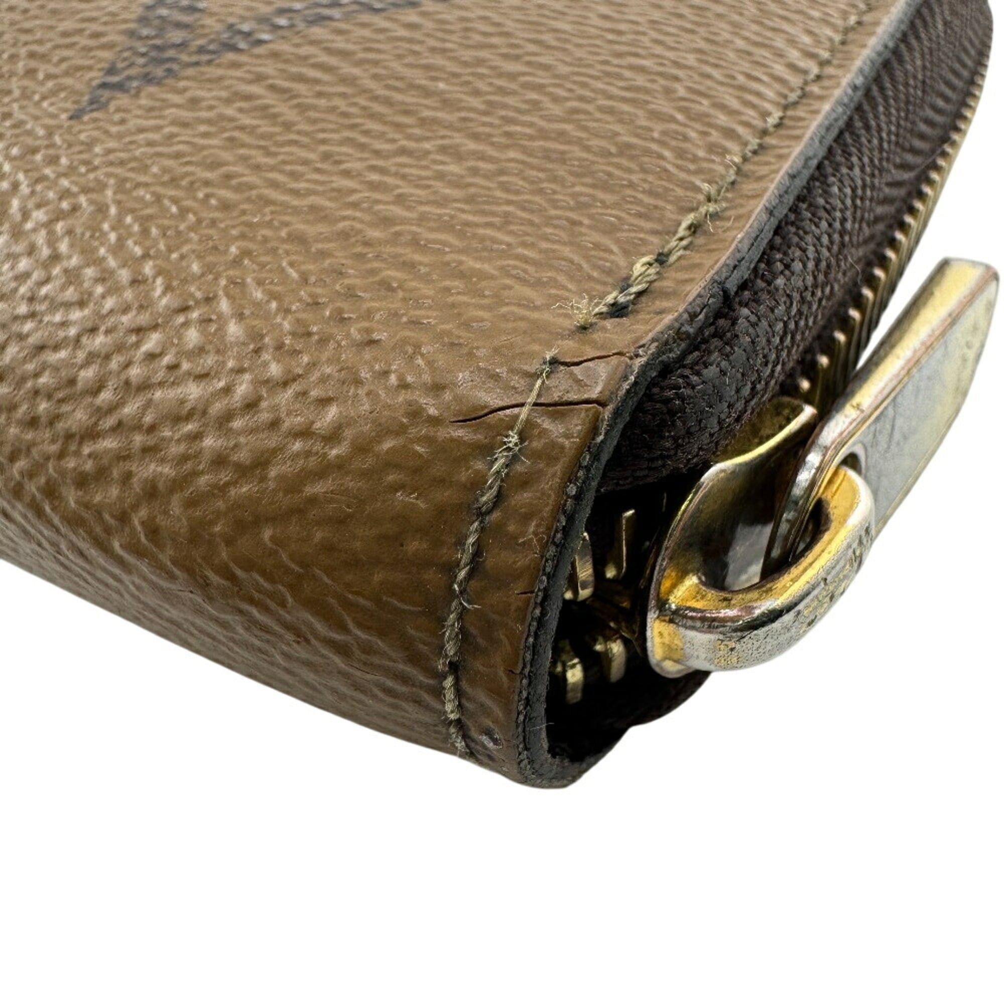 Louis Vuitton Brown Leather Long Wallet