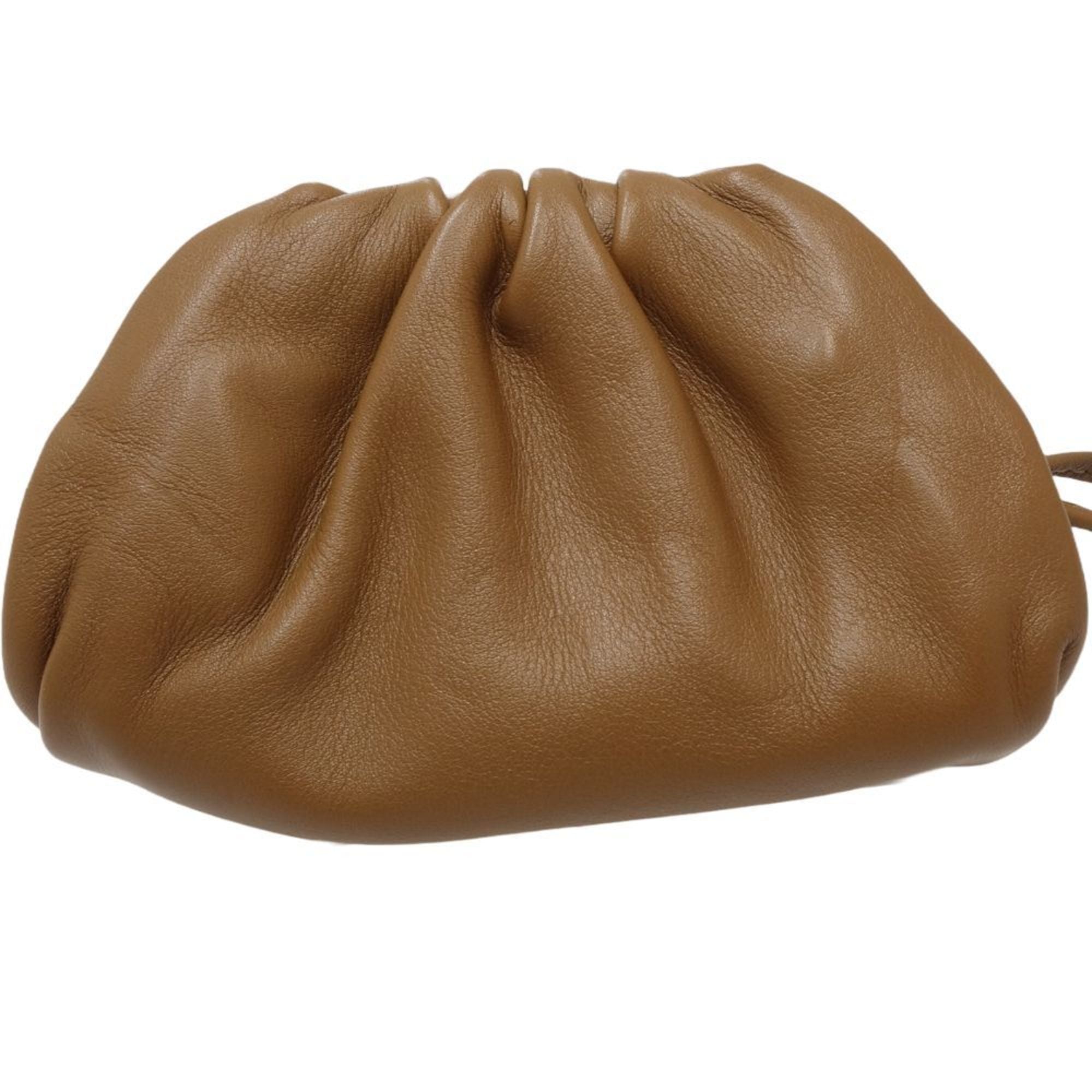 Bottega Veneta Brown Leather Pochette Pouch