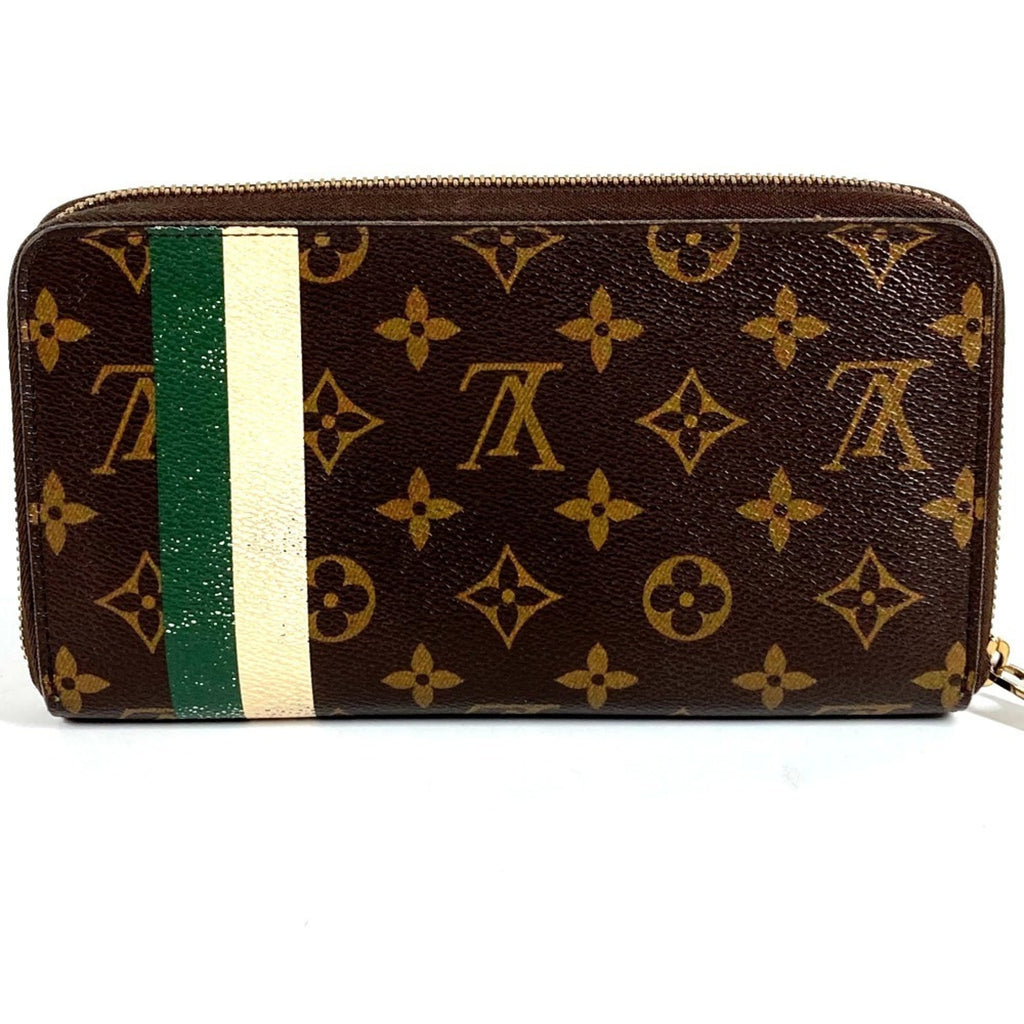 Louis Vuitton Brown Green Monogram Long Wallet