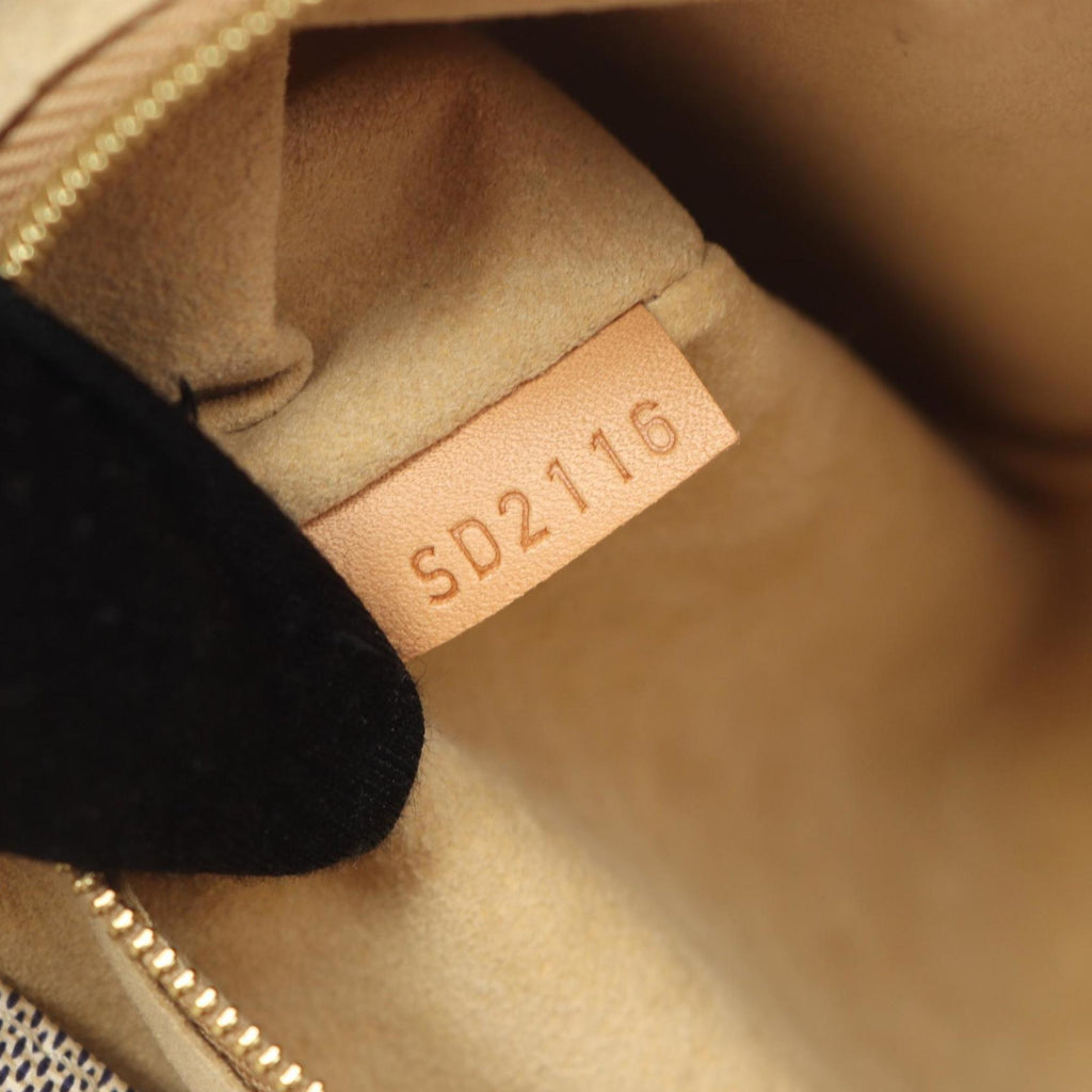 Louis Vuitton White Coated Canvas Leather Shoulder Bag