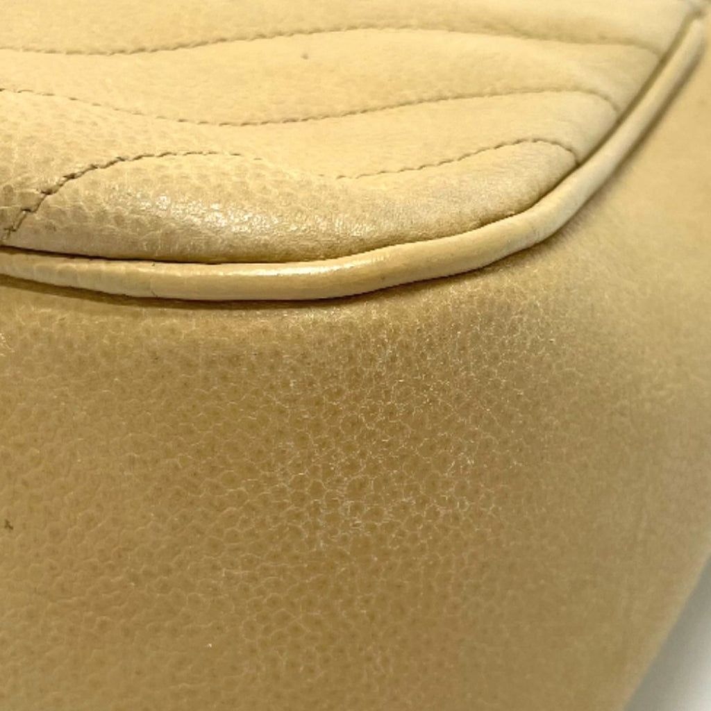 Chanel Beige Leather Shoulder Bag