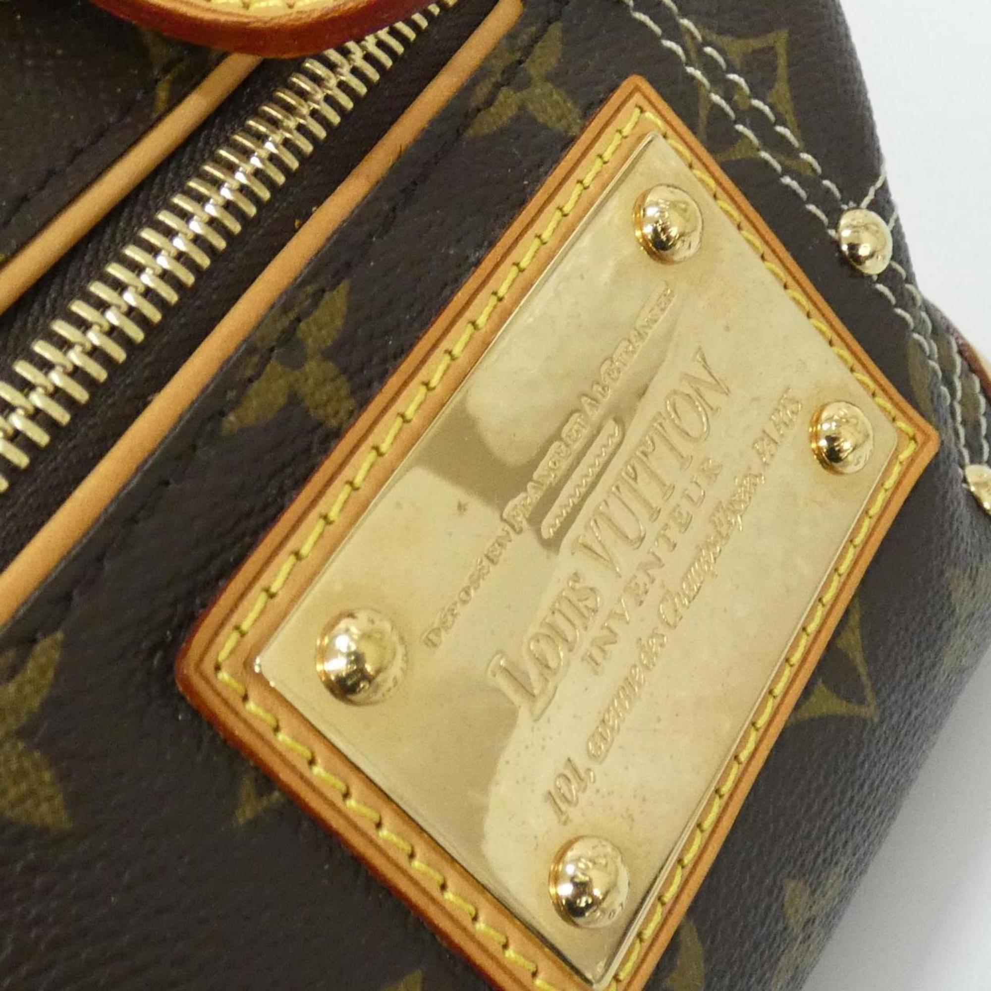 Louis Vuitton Marron Coated Canvas Handbag