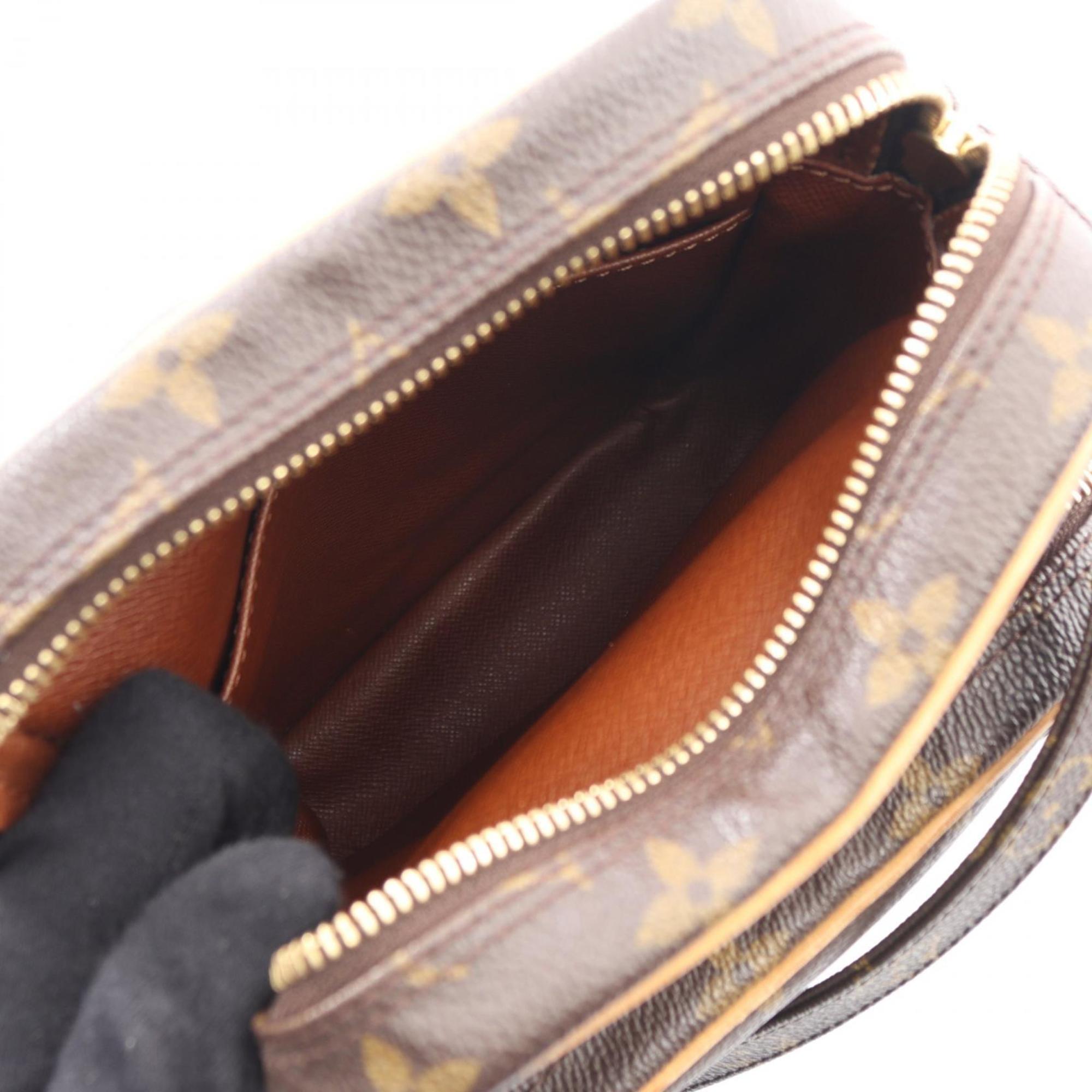 Louis Vuitton Brown Monogram Coated Canvas Leather Handbag Shoulder Bag