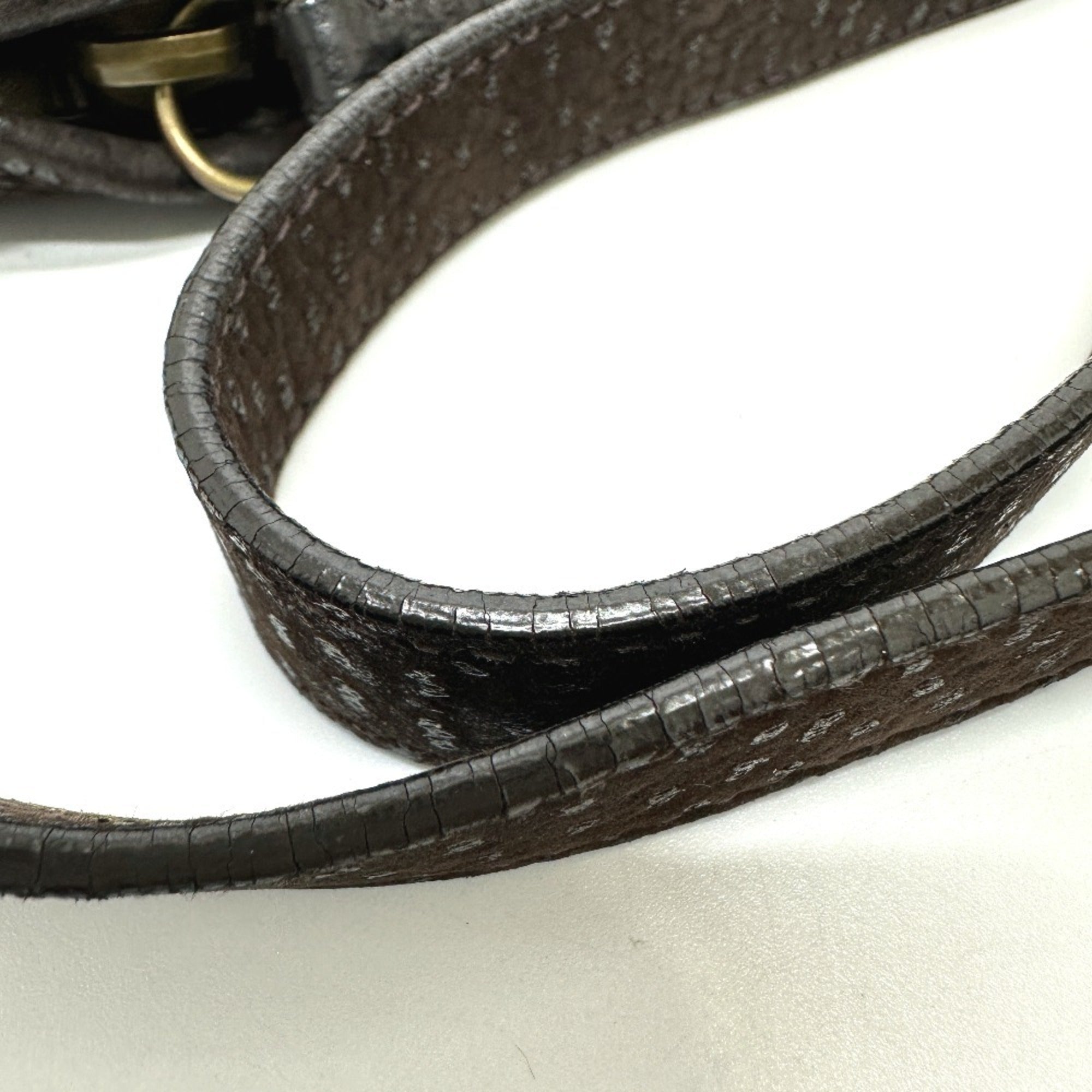 Prada Brown Leather Shoulder Bag