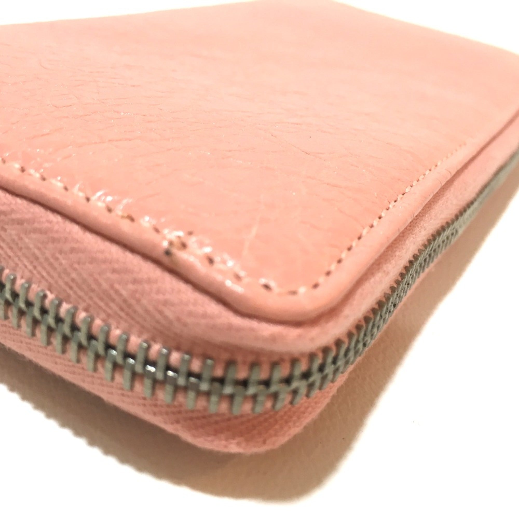 Balenciaga Beige Leather Long Wallet (Bi-Fold)