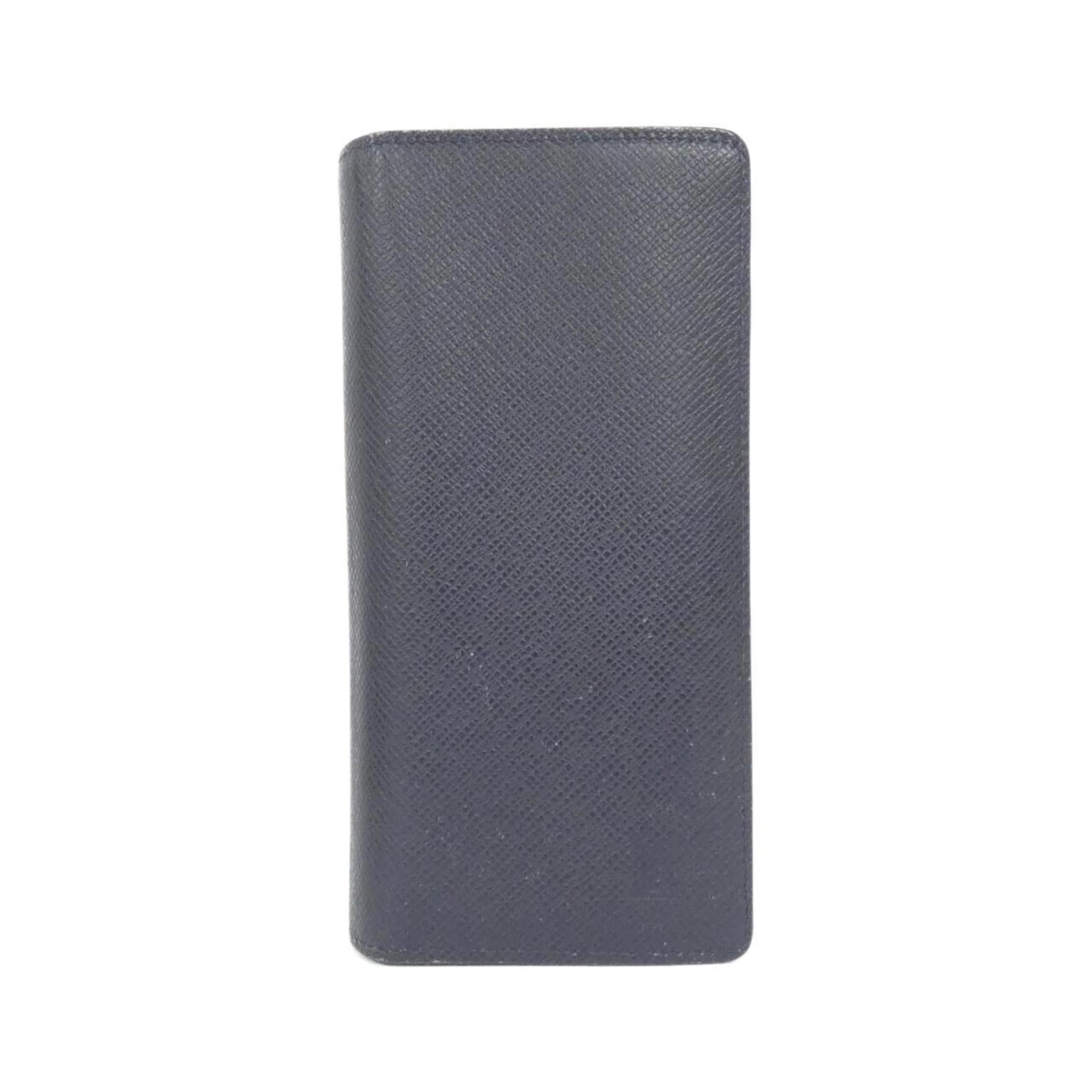 Louis Vuitton Navy Black Leather Long Wallet