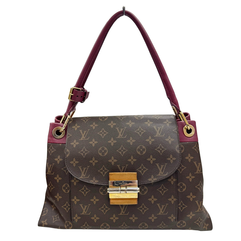 Louis Vuitton Bordeaux Brown Monogram Leather Handbag Tote Bag