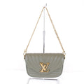 Louis Vuitton Khaki Leather Shoulder Bag
