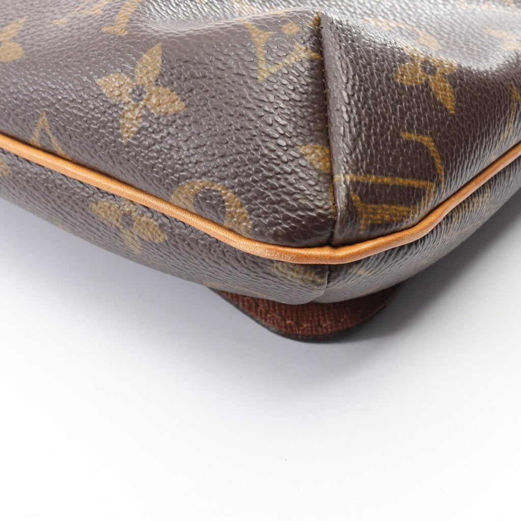 Louis Vuitton Brown Monogram Coated Canvas Leather Handbag Shoulder Bag