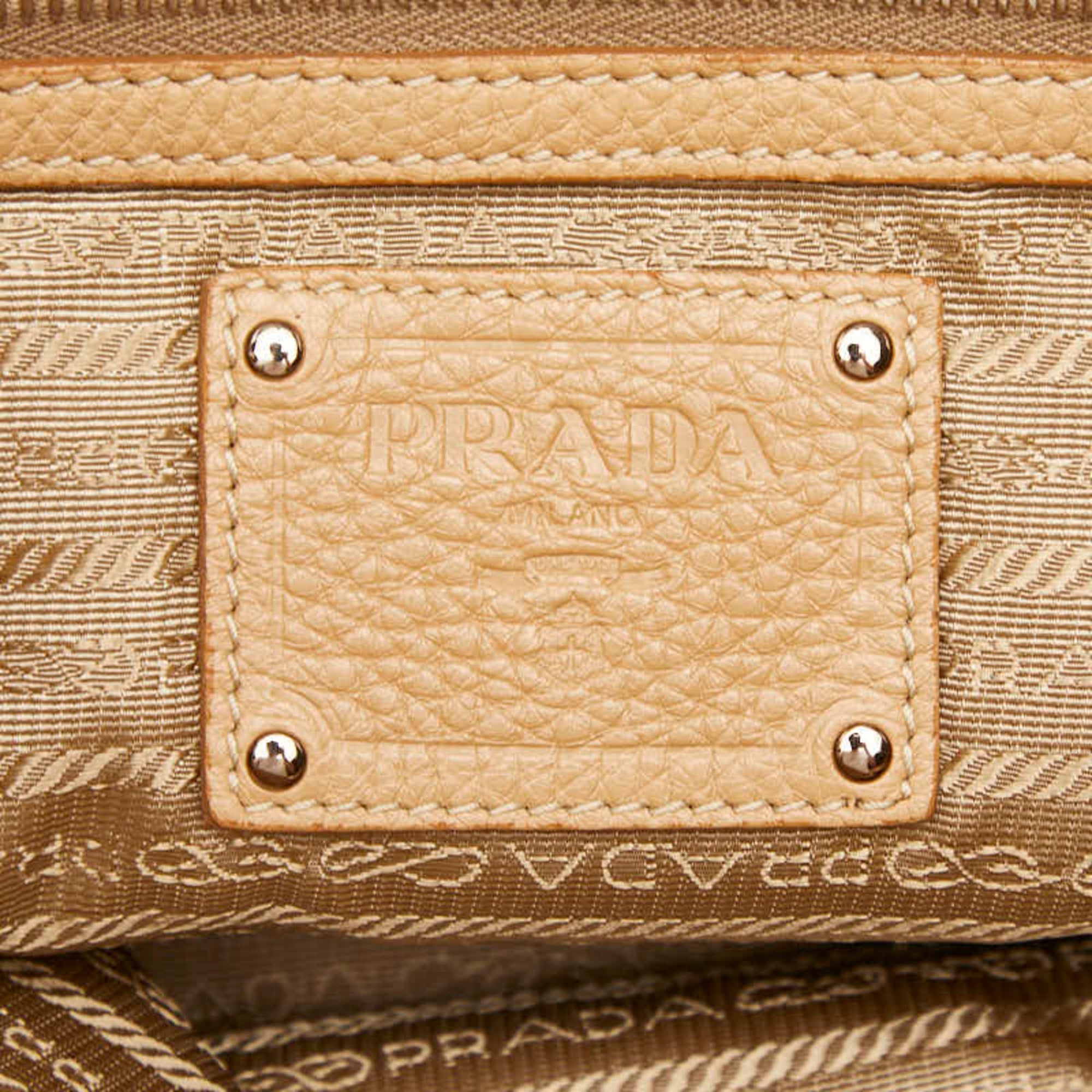 Prada Beige Leather Handbag