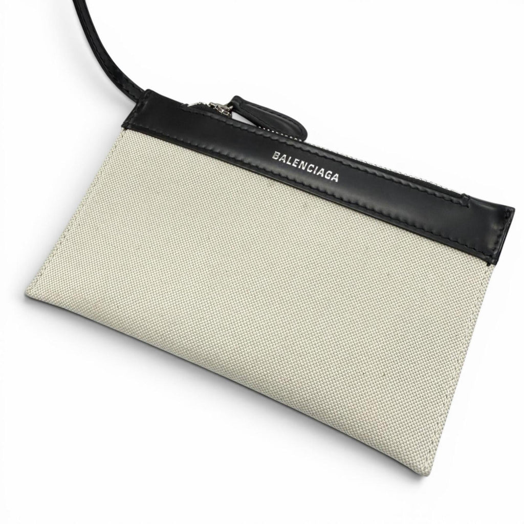 Balenciaga Black Canvas Leather Shoulder