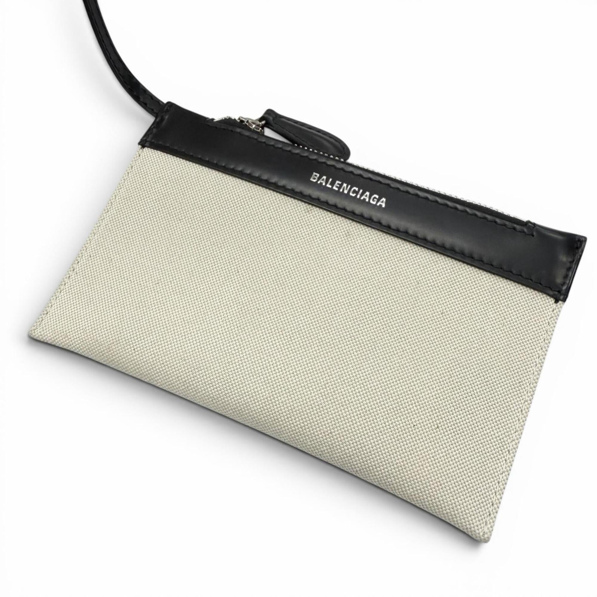 Balenciaga Black Canvas Leather Shoulder