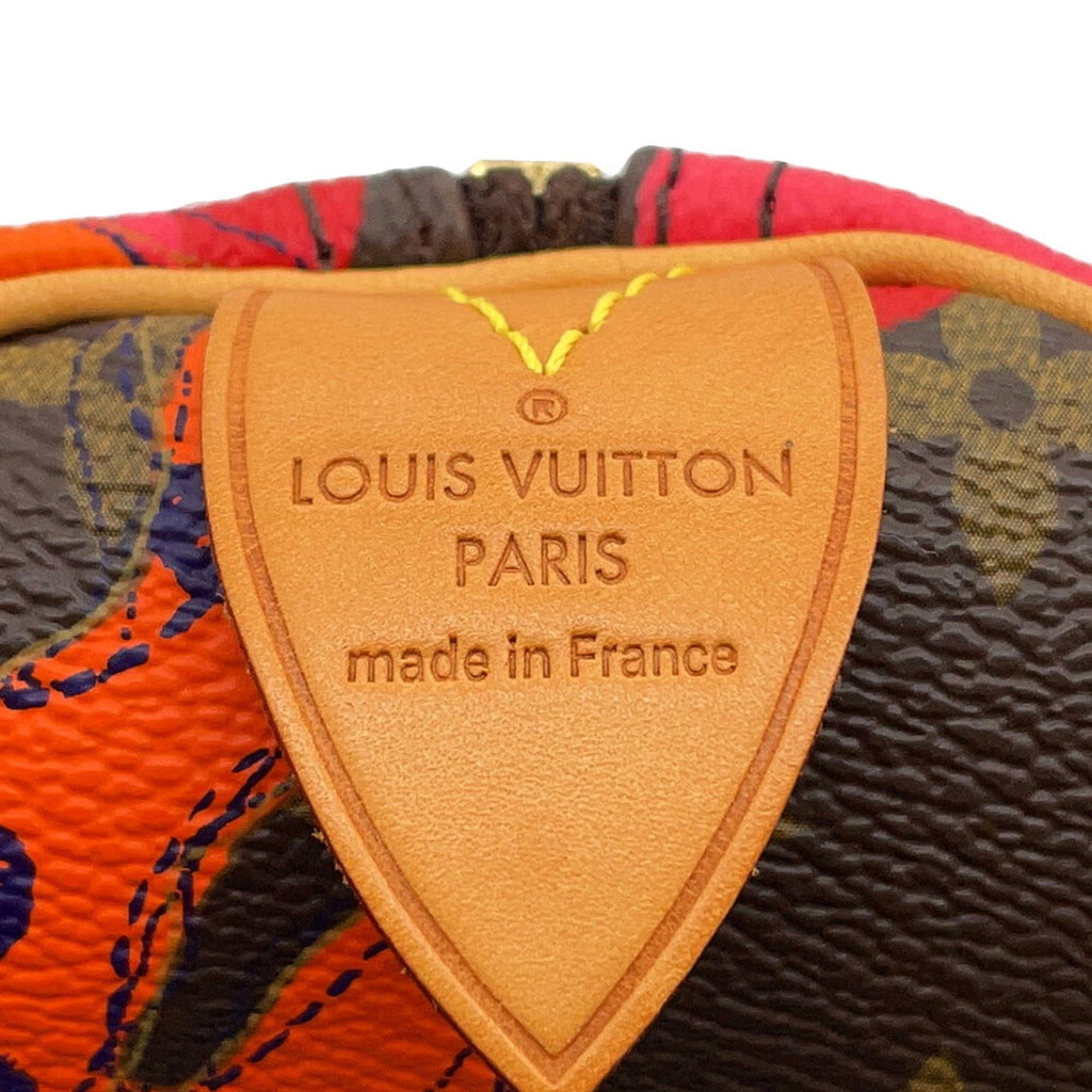 Louis Vuitton Monogram Ramages Red Color Monogram Ramages Boston Bag Handbag