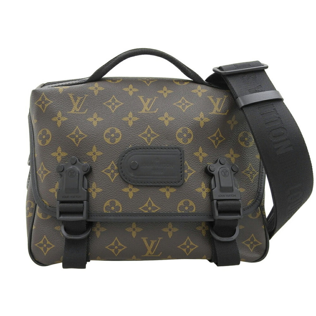 Louis Vuitton Monogram Macassar Black Monogram Macassar Pvc Leather Shoulder Bag