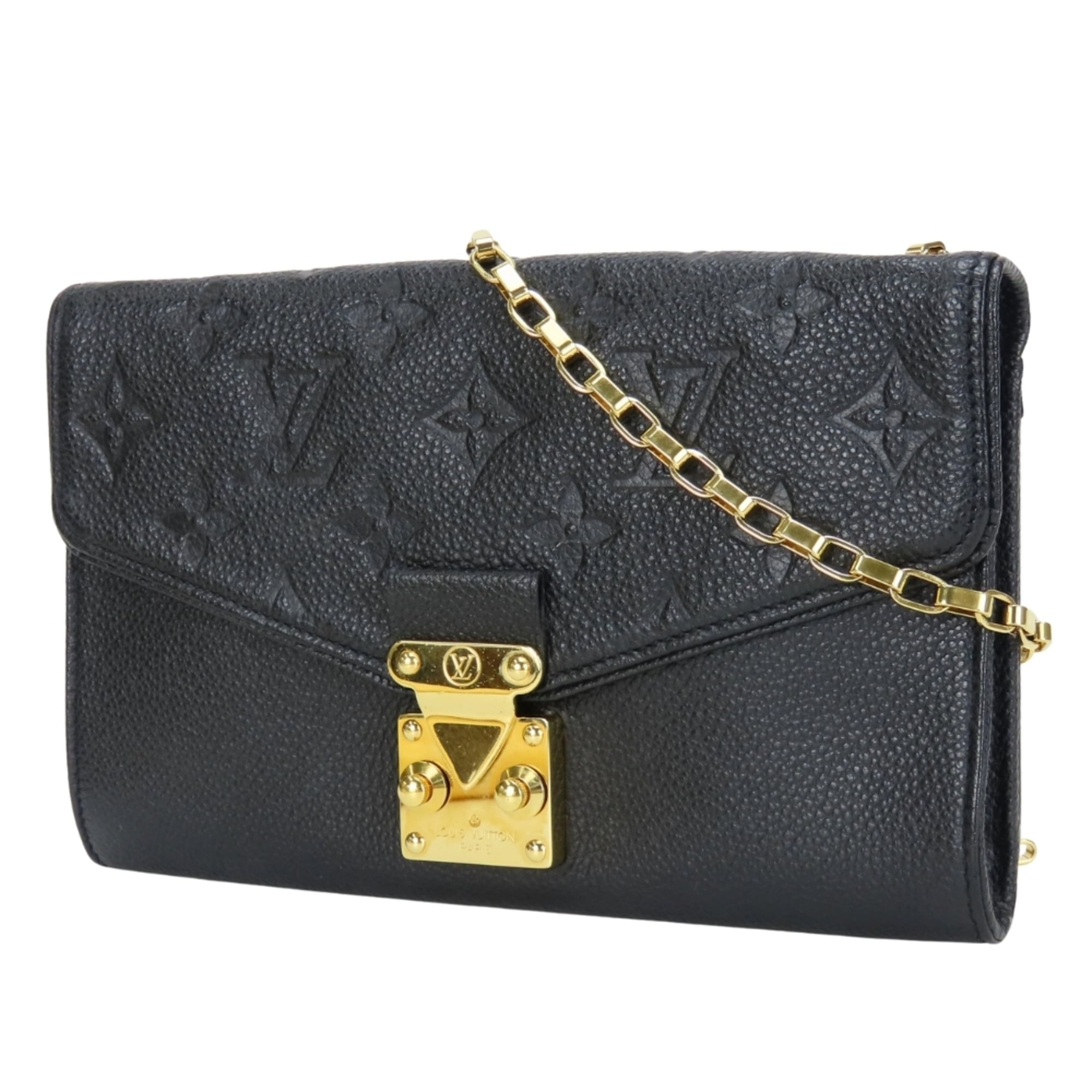 Louis Vuitton Noir Monogram Empreinte Pochette Shoulder Bag