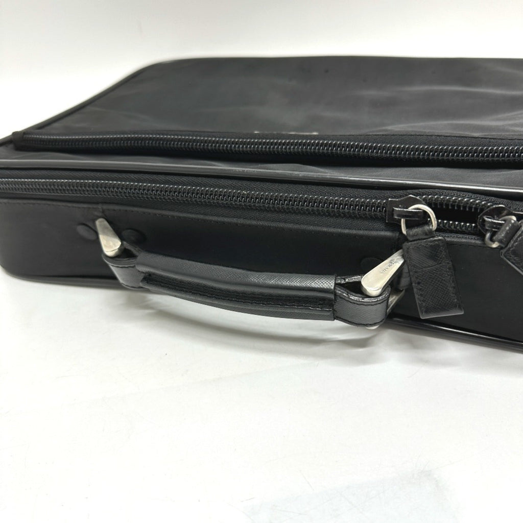 Prada Black Nylon Briefcase Shoulder Bag