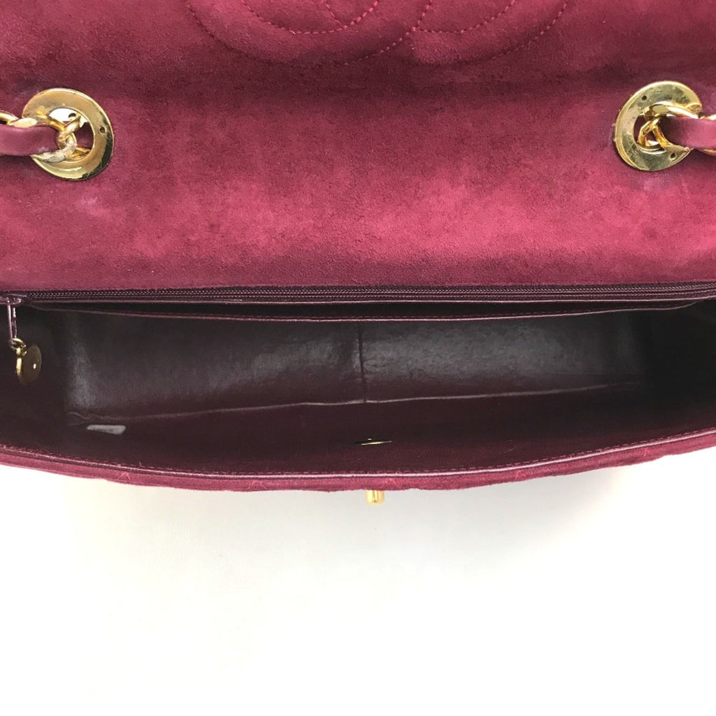 Chanel Red Leather Shoulder Bag