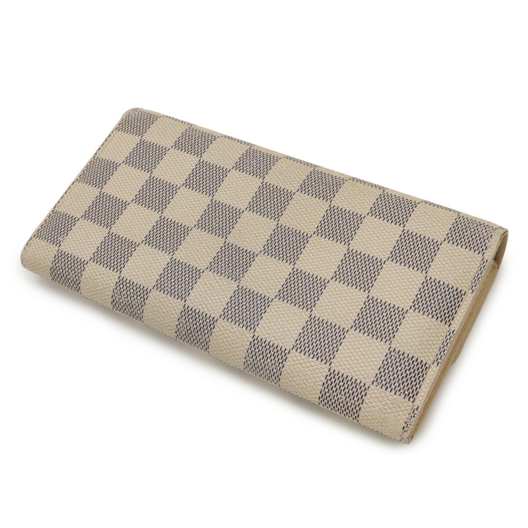 Louis Vuitton Ivory Damier Azur Canvas Long Wallet