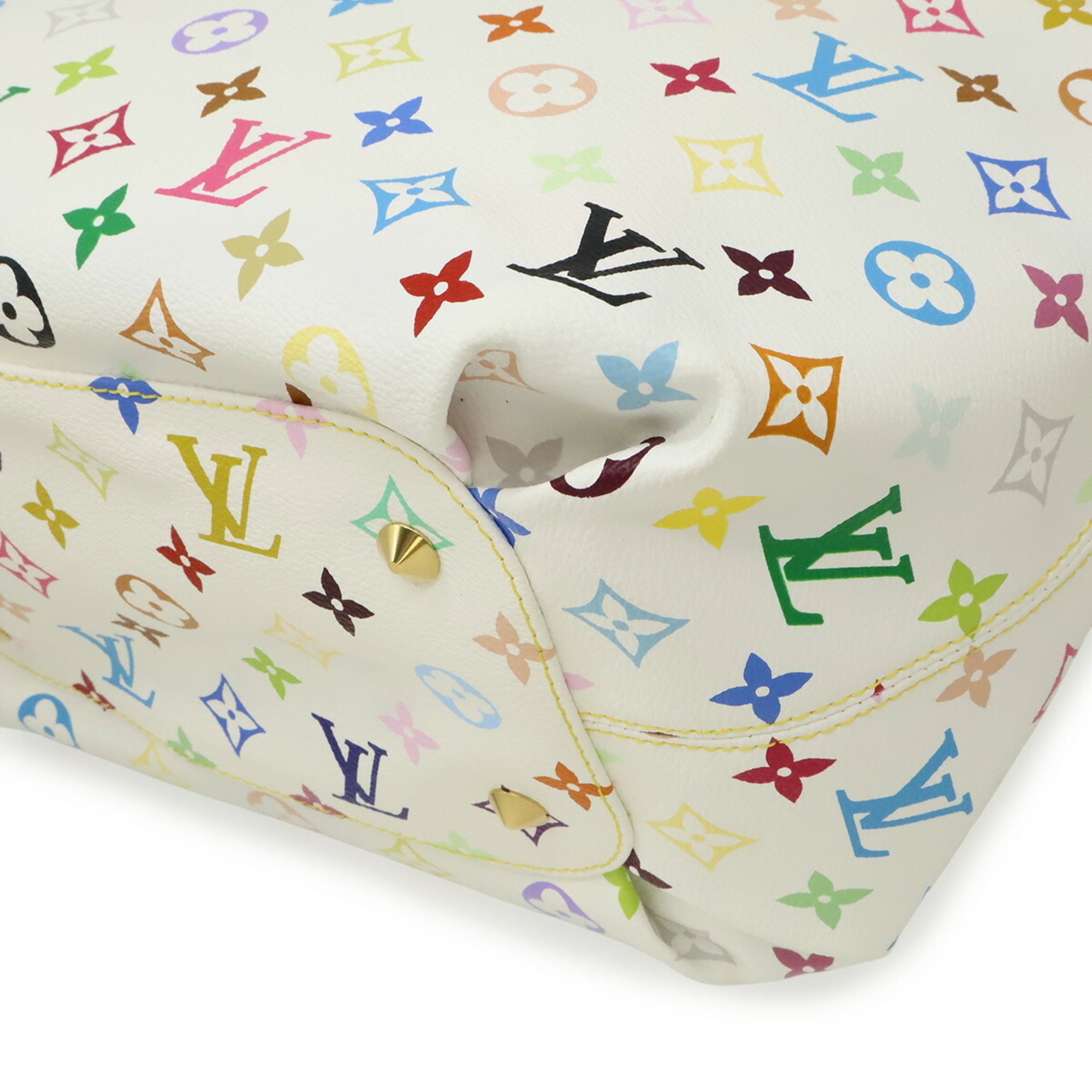 Louis Vuitton Blanc Monogram Multi-Color White Monogram Multicolore Pvc Coated Canvas Shoulder Bag Tote Bag