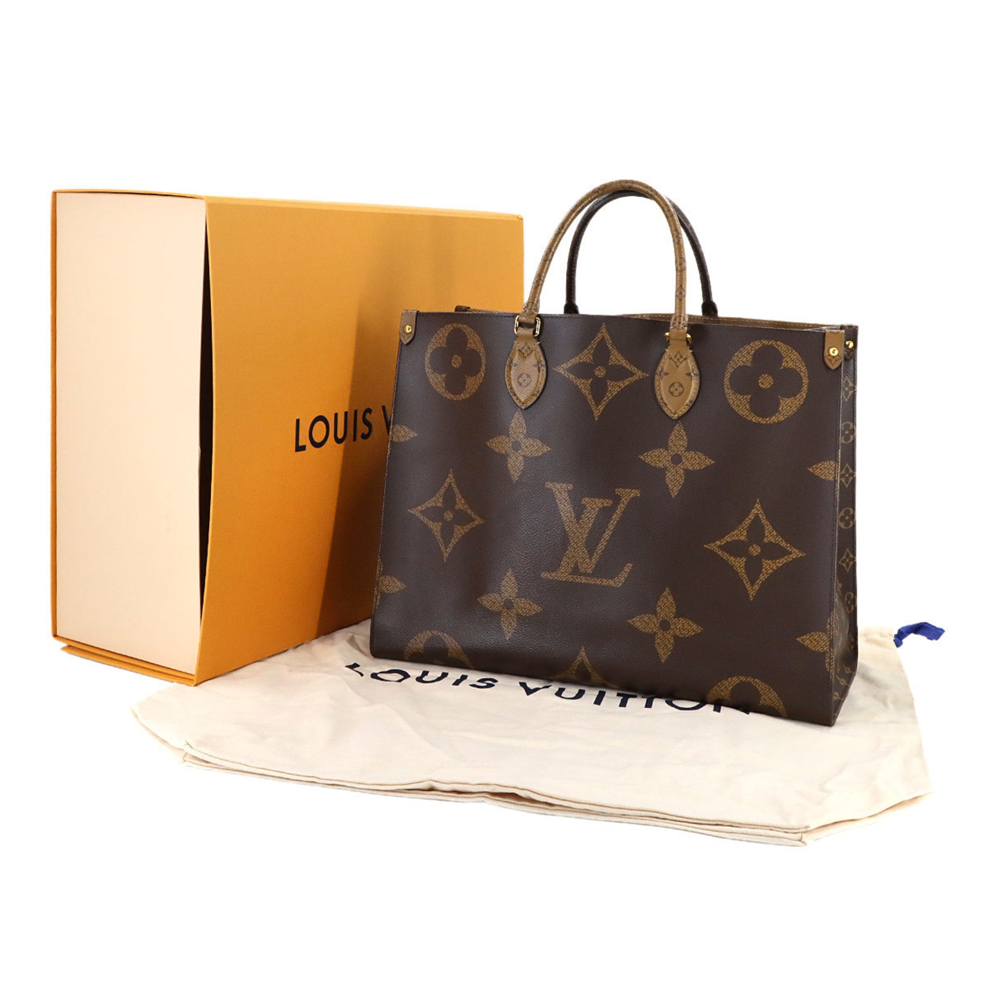 Louis Vuitton Monogram Monogram Reverse Monogram Monogram Reverse Shoulder Bag Tote Bag