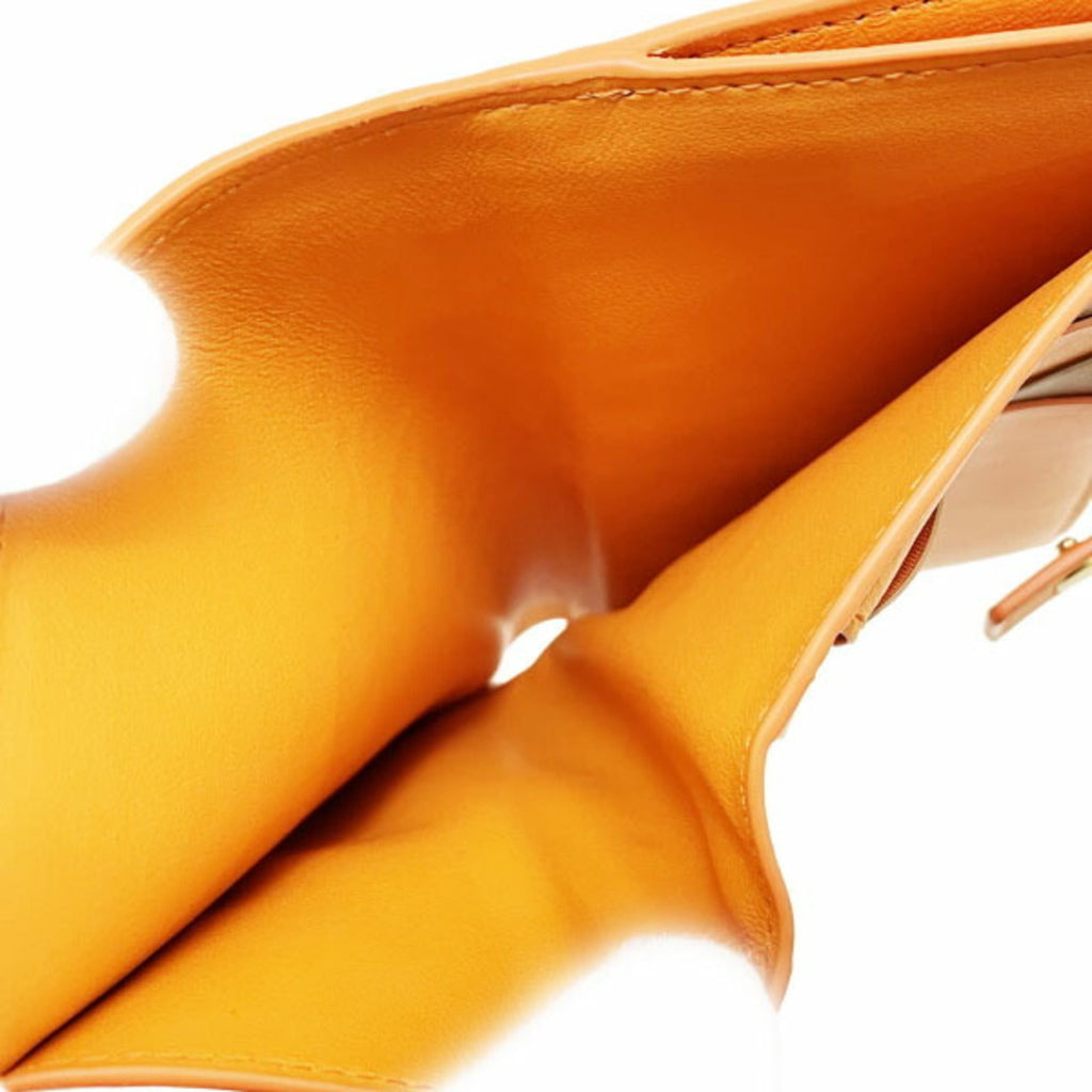Bottega Veneta Light Brown Orange Leather Wallet (Bi-Fold)