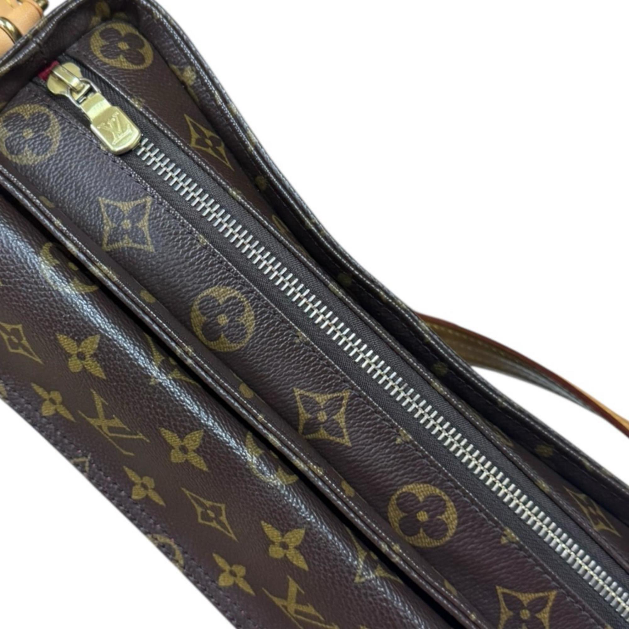 Louis Vuitton Brown Monogram Canvas Shoulder Bag
