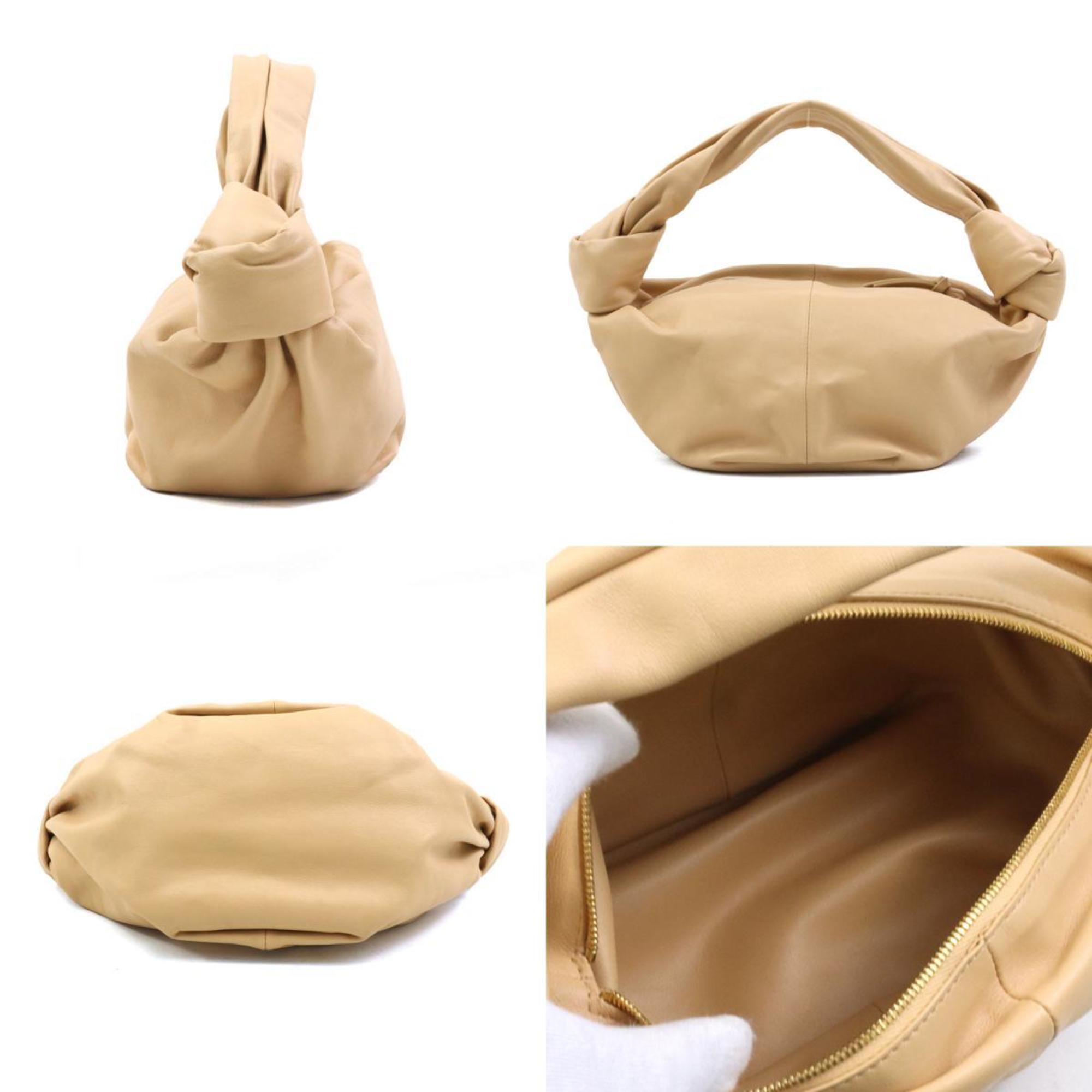 Bottega Veneta Beige Leather Handbag
