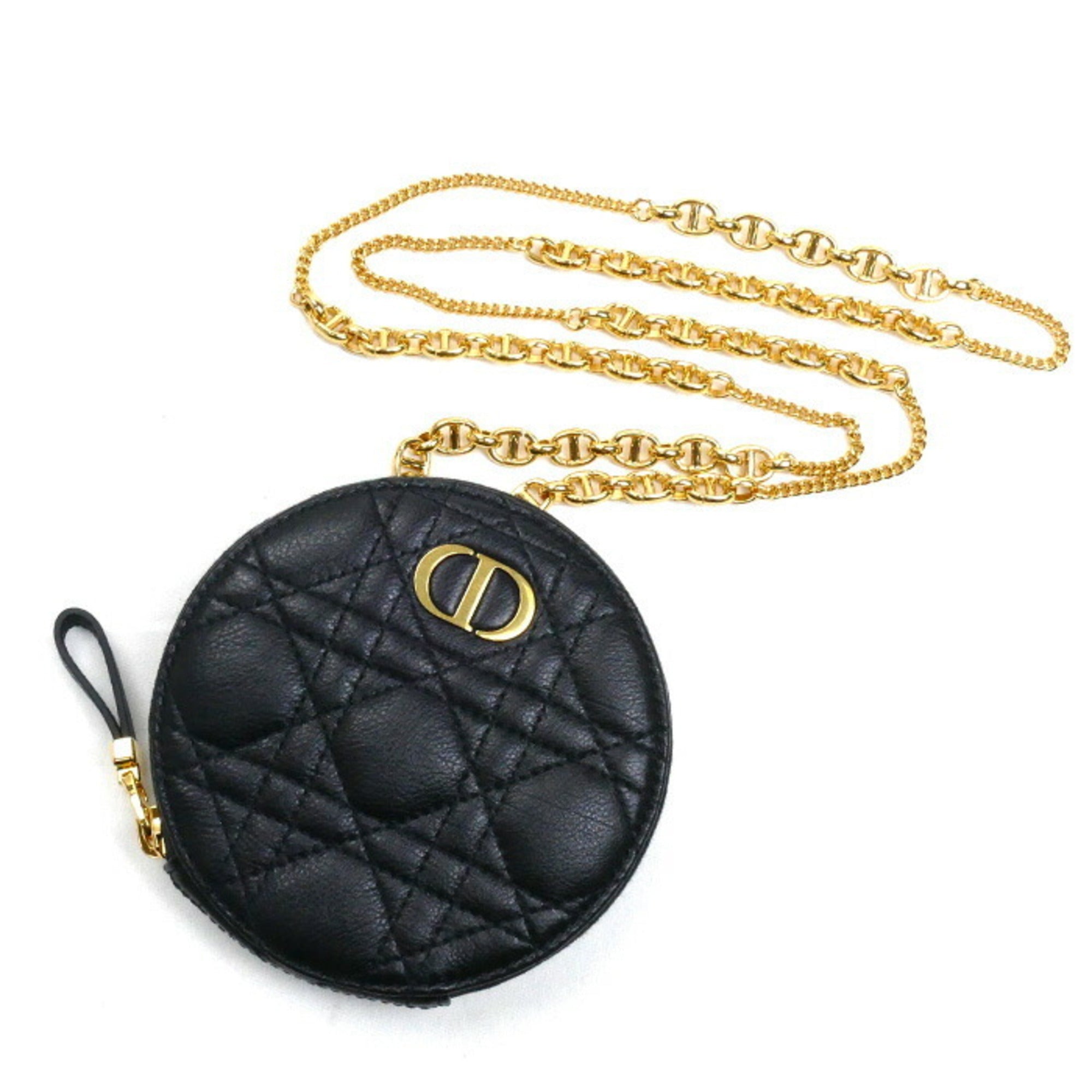Christian Dior Black Leather Shoulder Bag (Pre-Owned)