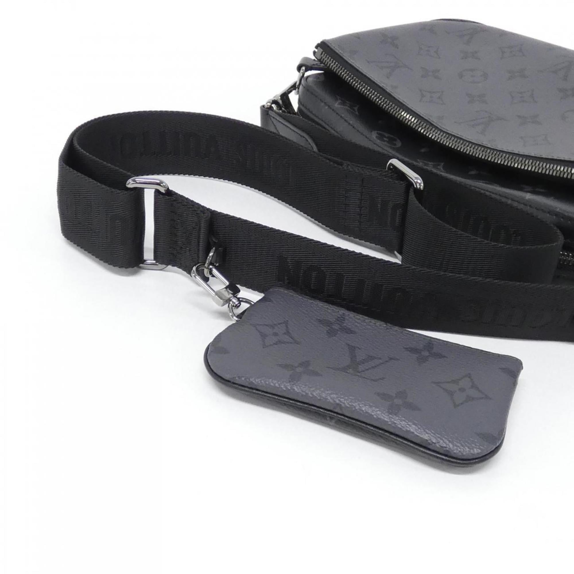 Louis Vuitton Monogram Eclipse Black Gris Coated Canvas Shoulder Bag