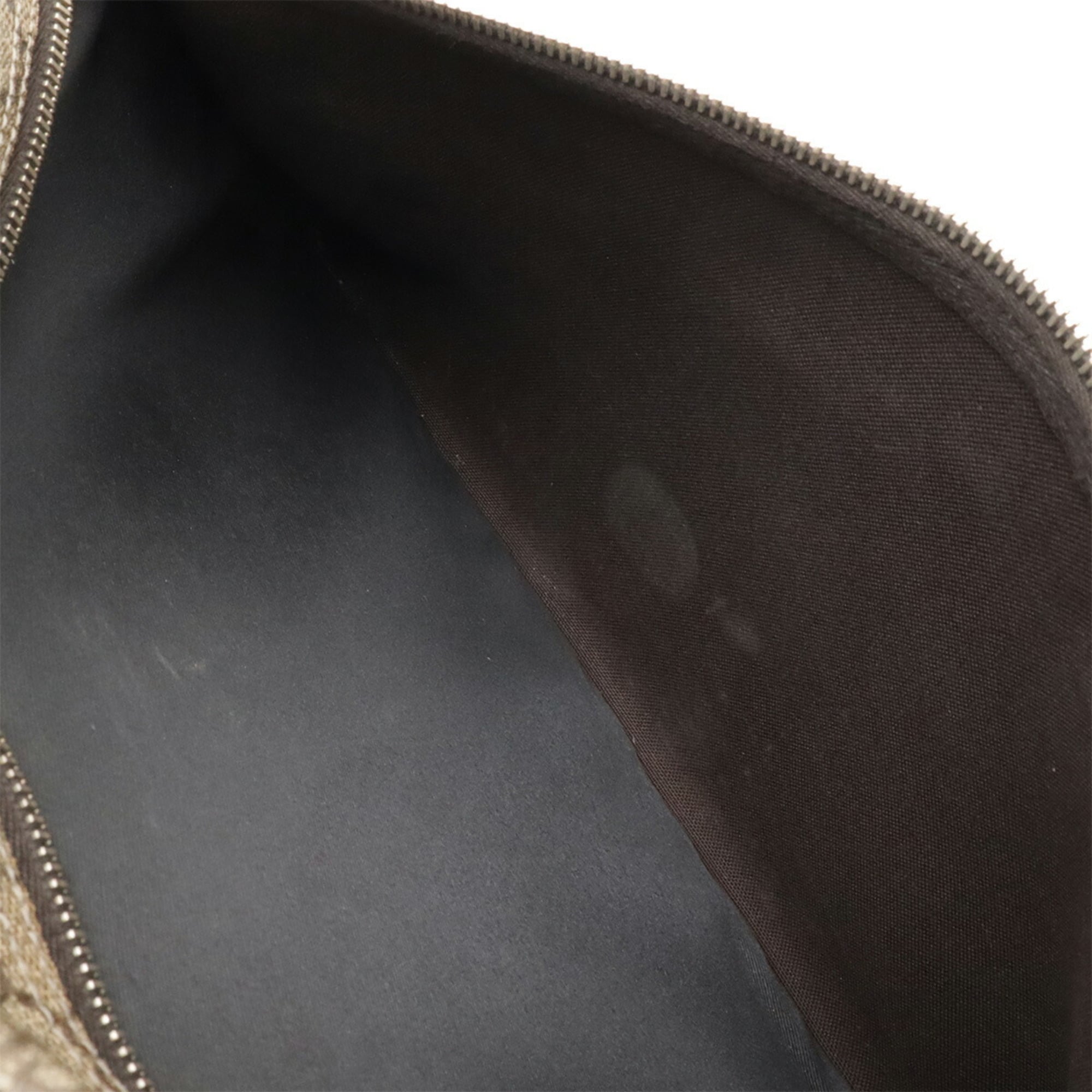 Gucci Gg Plus Beige Dark Brown Gg Supreme Leather Shoulder Bag (Pre-Owned)