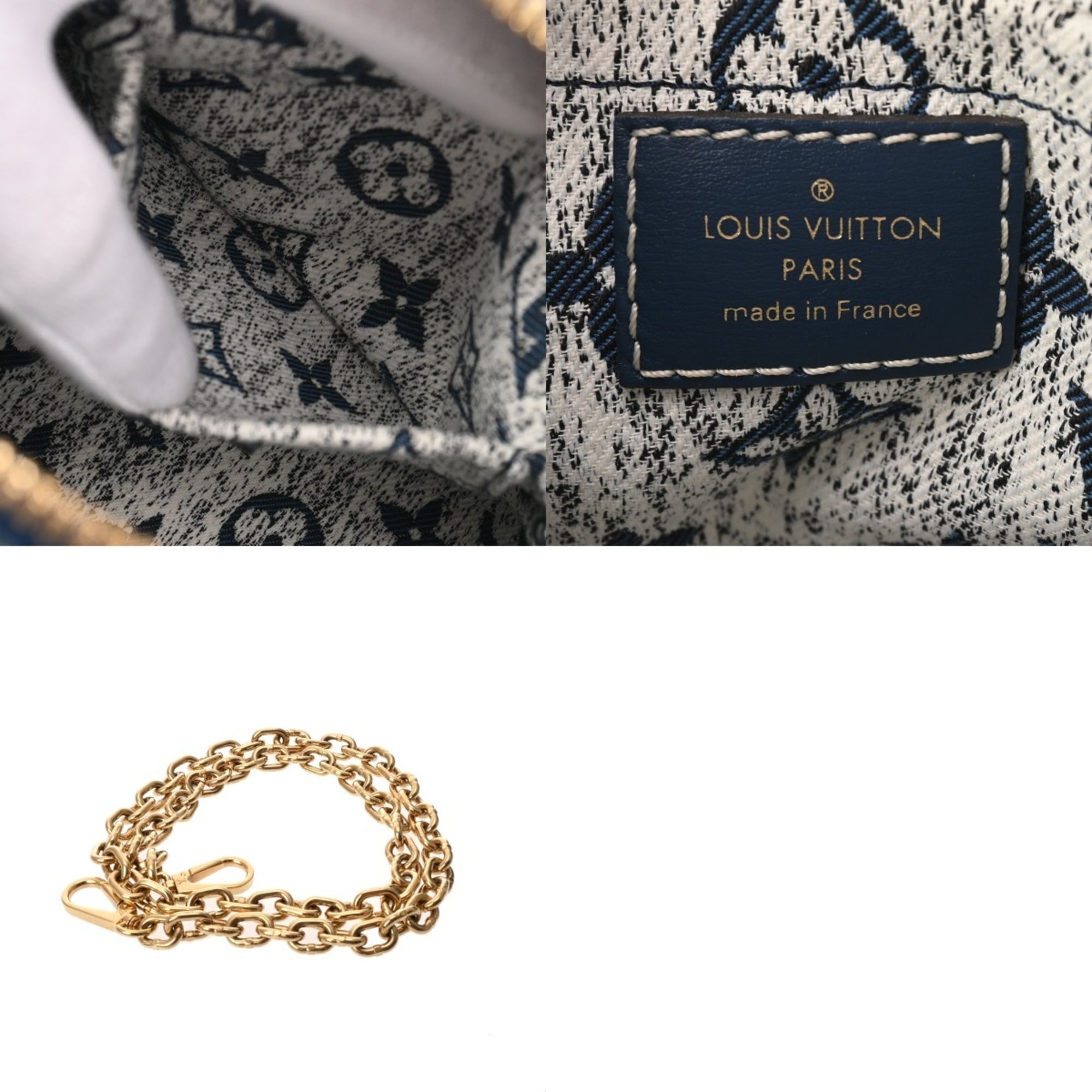 Louis Vuitton Blue Monogram Jacquard Denim Handbag