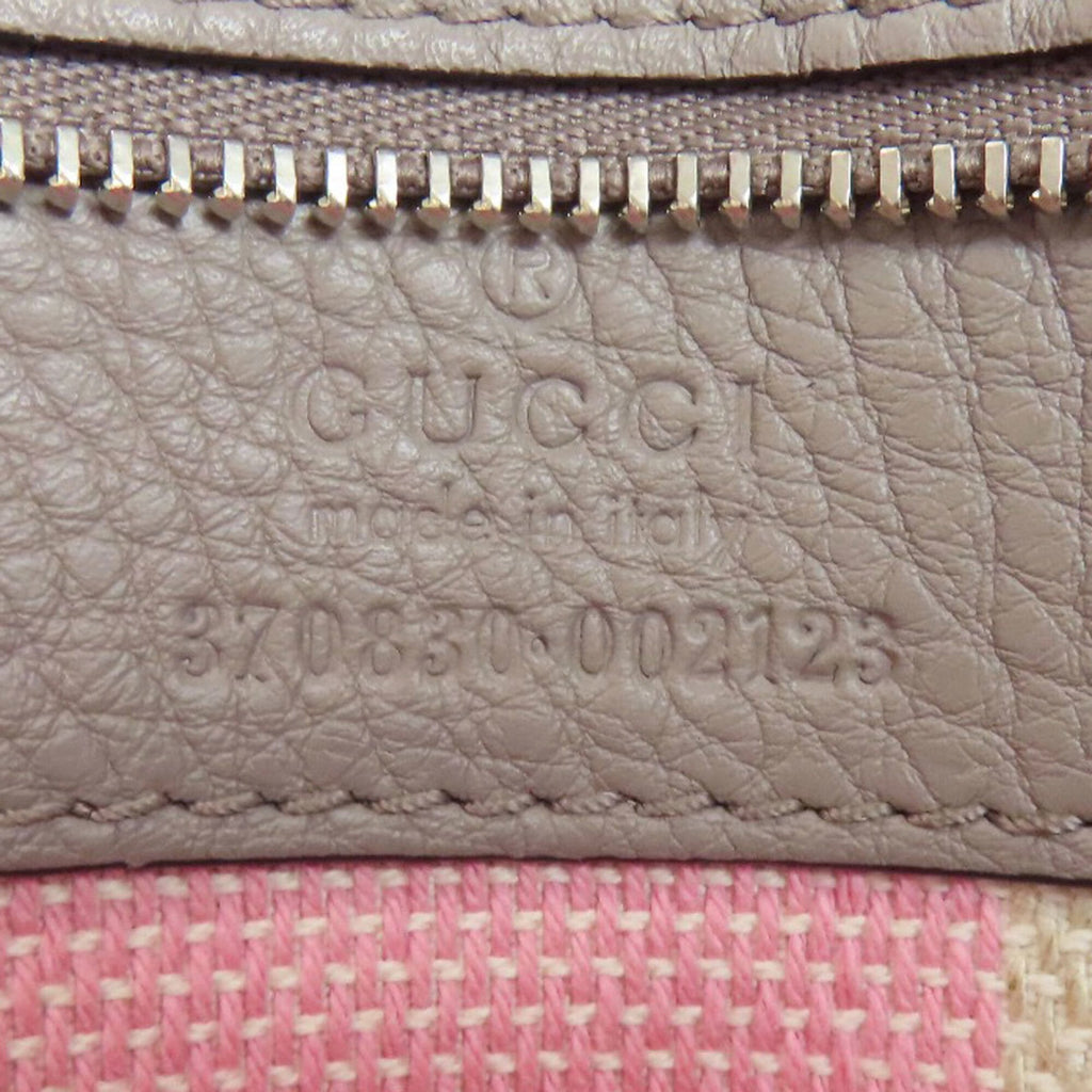 Gucci Gray Leather Handbag (Pre-Owned)