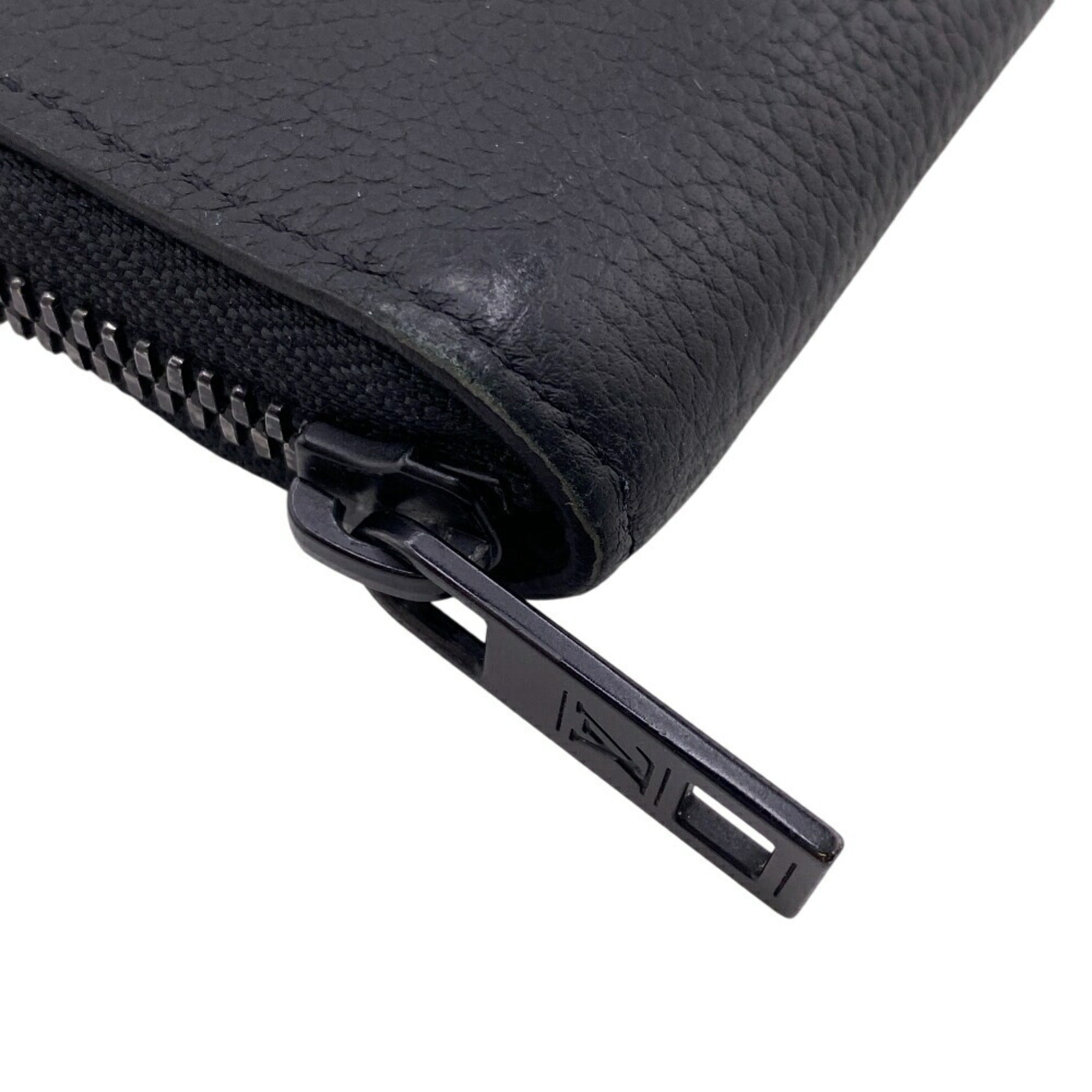 Louis Vuitton Black Leather Long Wallet