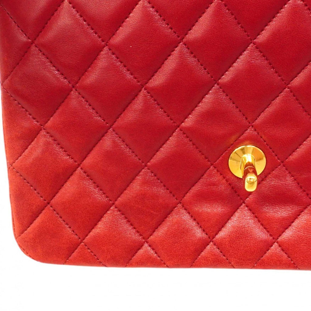 Chanel Red Color Leather Shoulder Bag