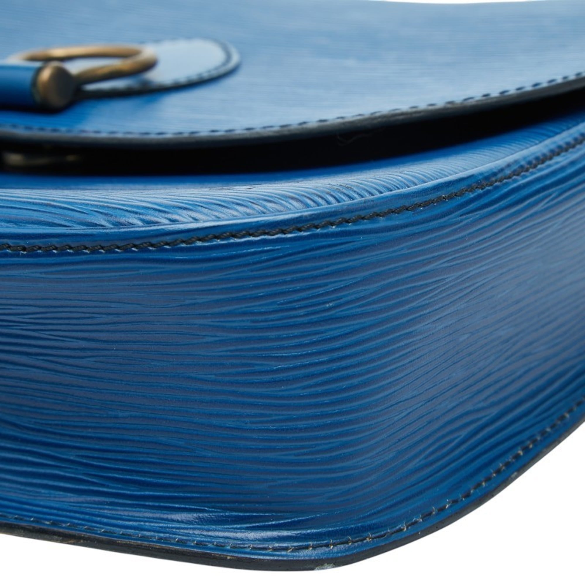 Louis Vuitton Toledo Blue Leather Shoulder Bag