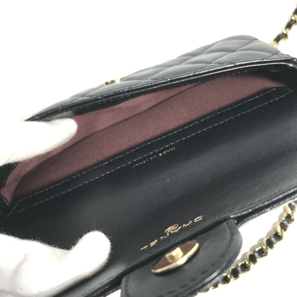 Chanel Black Leather Shoulder Bag