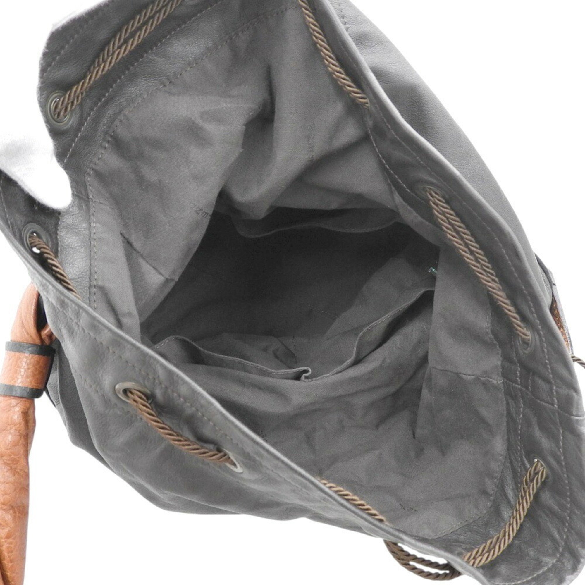 Fendi Zucca Brown Zucca Leather Shoulder Bag
