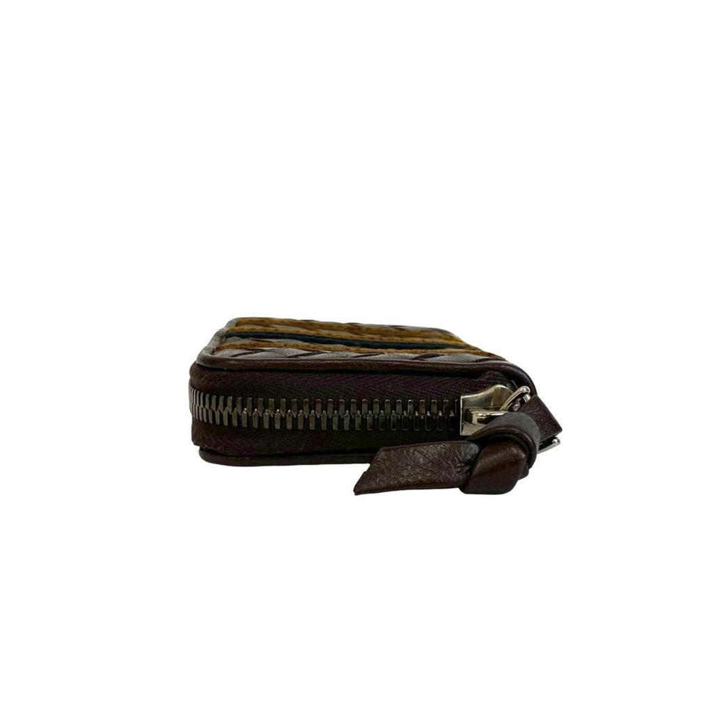 Bottega Veneta Brown Leather Coin Purse/Coin Case