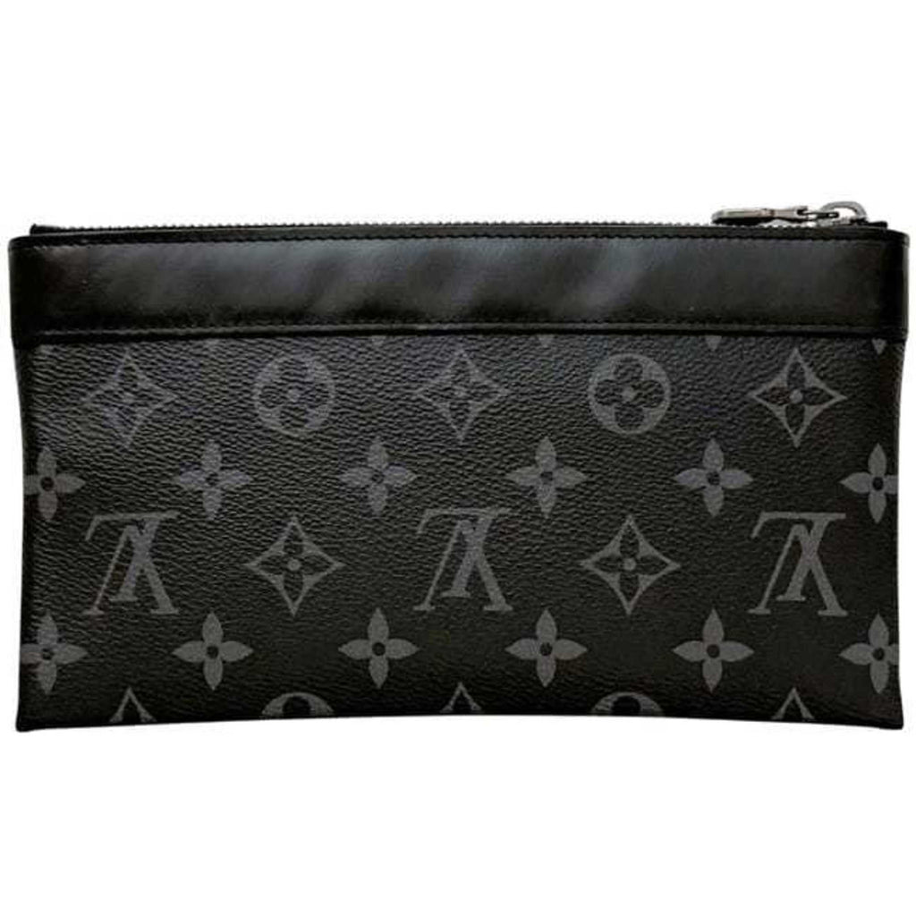 Louis Vuitton Black Monogram Eclipse Monogram Eclipse Leather Pochette Pouch