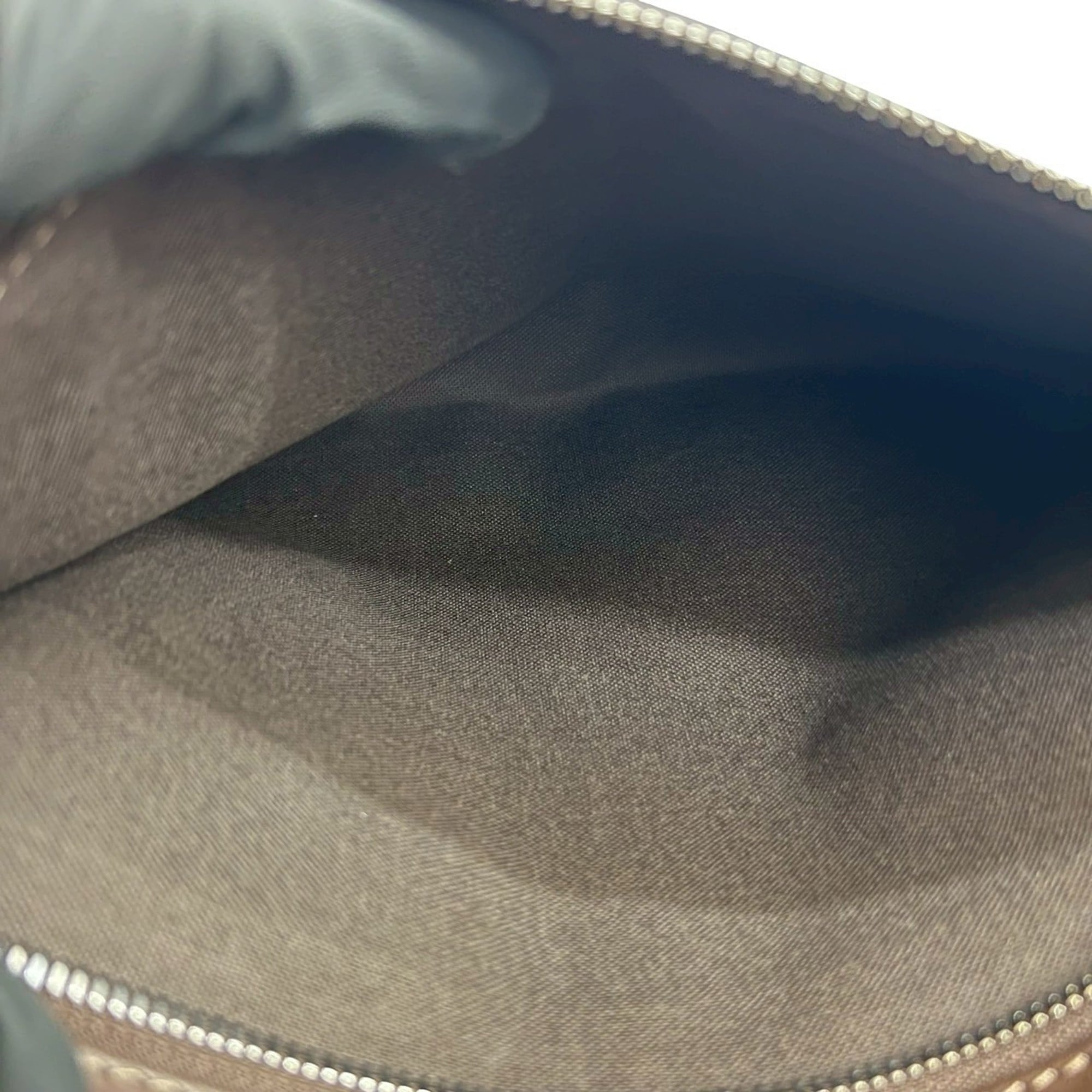 Louis Vuitton Brown Leather Shoulder Bag