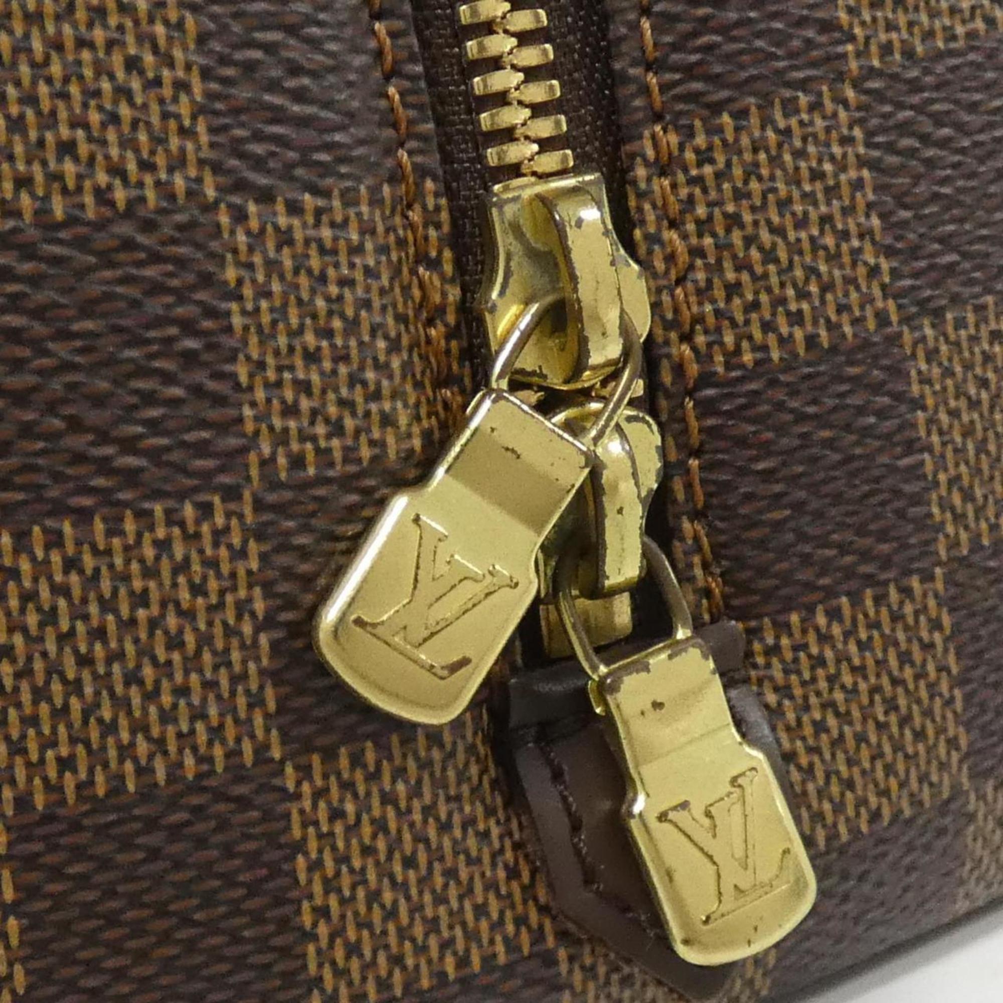 Louis Vuitton Brown Coated Canvas Handbag